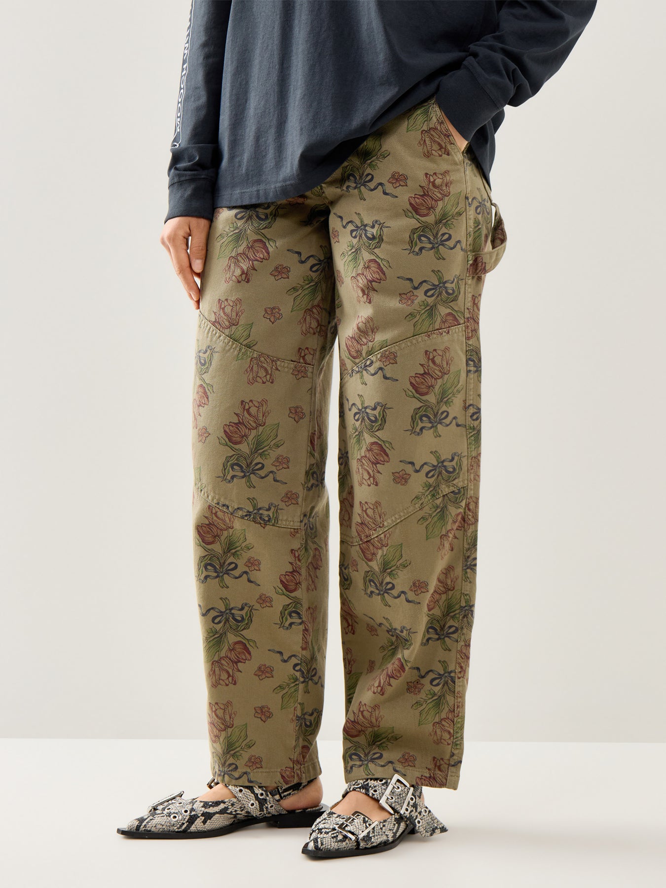 Drew Jeans Over Dye Tulip Khaki