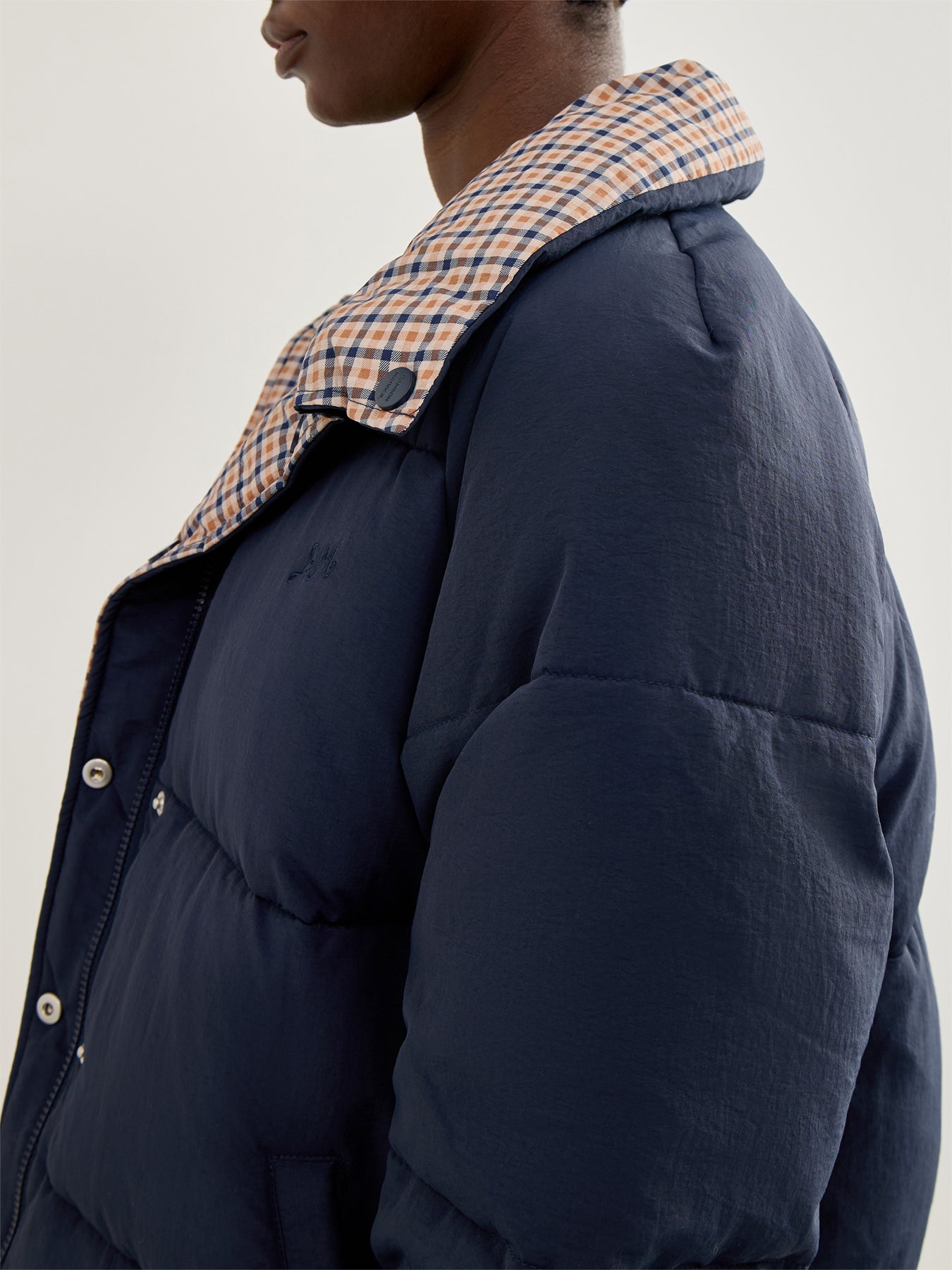 Opal Reversible Puffer Jacket Navy