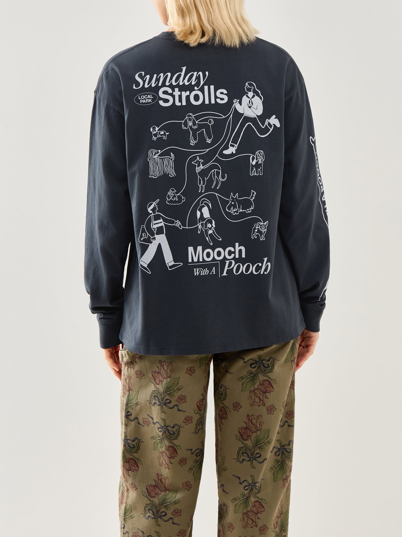 Dog Walker Long Sleeve T-Shirt Black