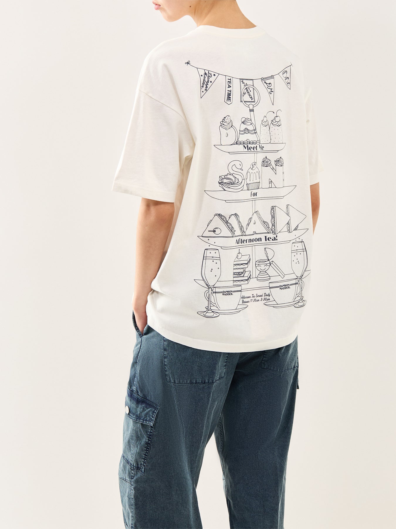 Afternoon Tea Boyfriend T-Shirt White