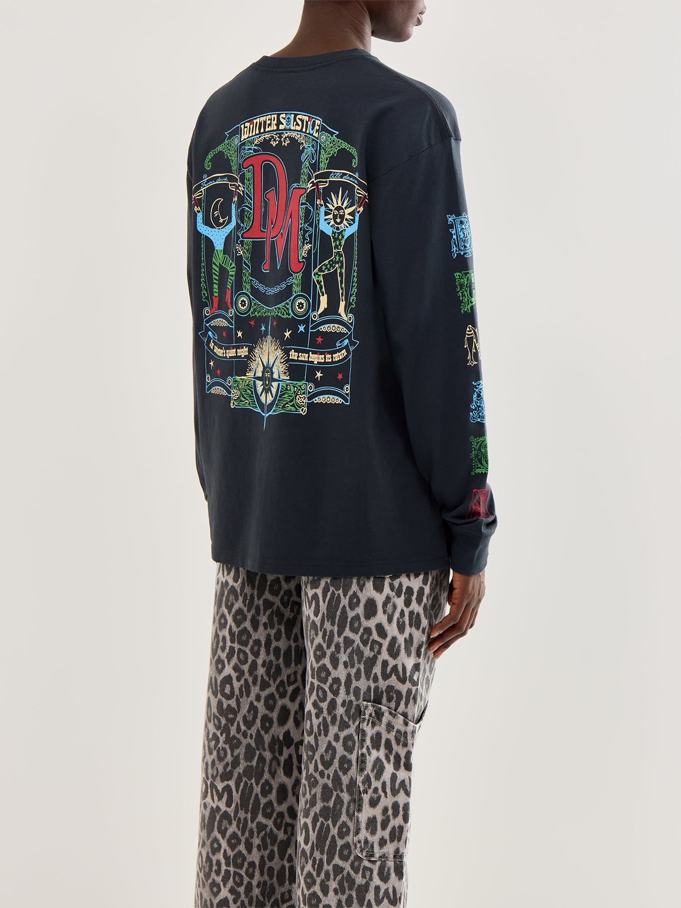 Winter Solstice Long Sleeve T Shirt Grey