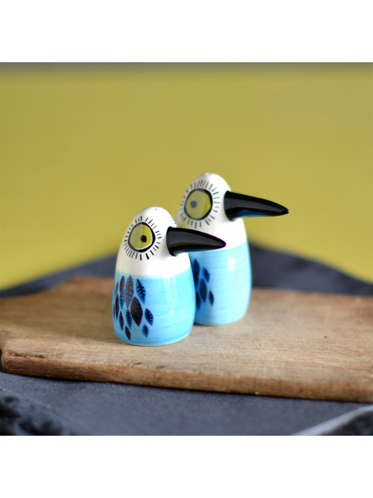 Bird Salt and Pepper Shakers Blue