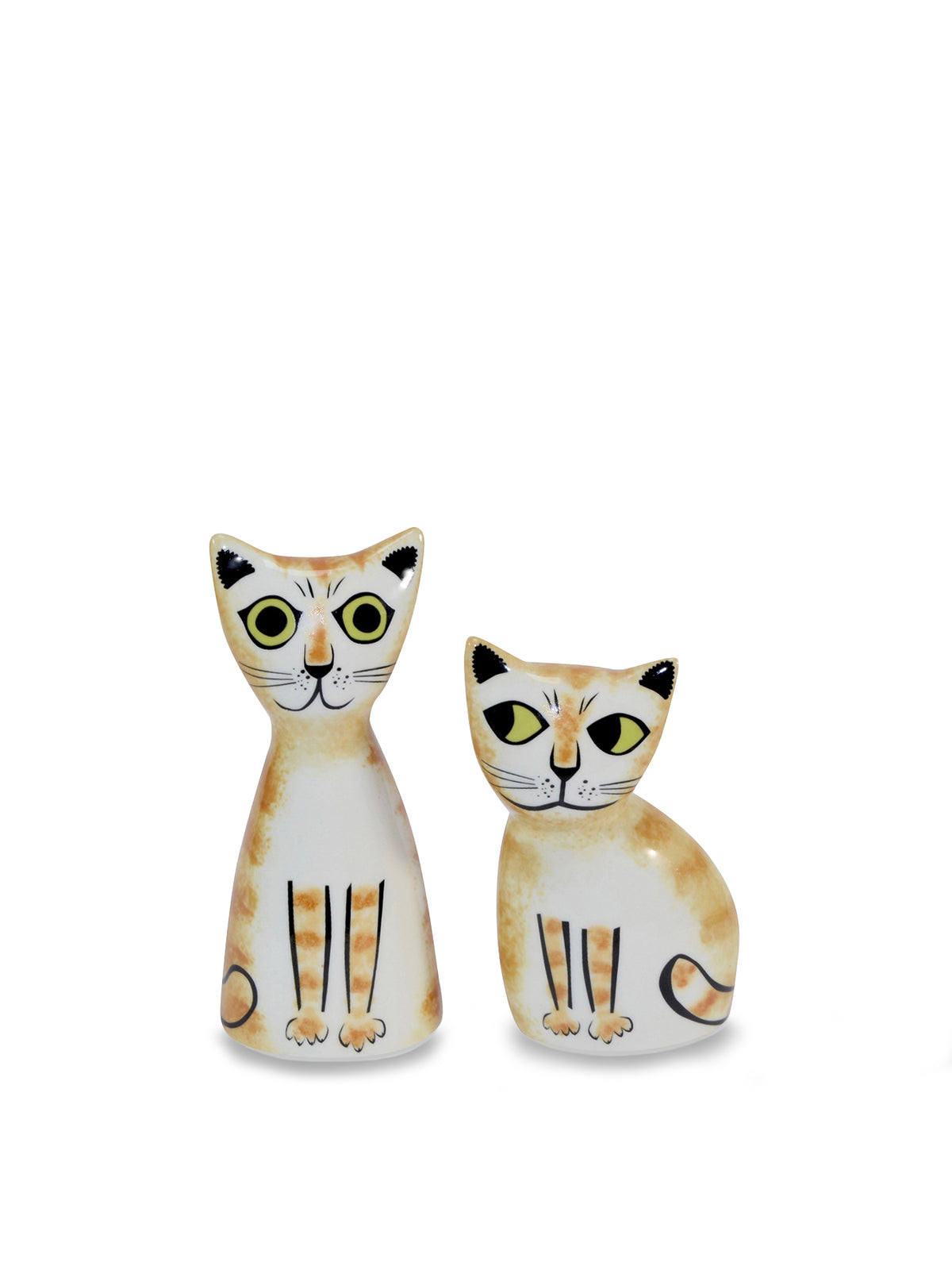 Cat Salt and Pepper Shakers Ginger