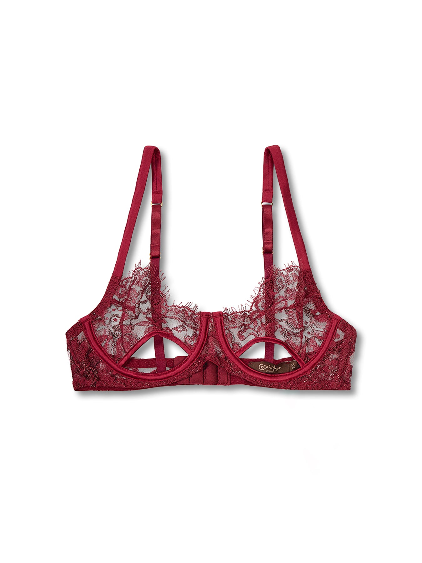 Naraya Balcony Bra Bordeaux