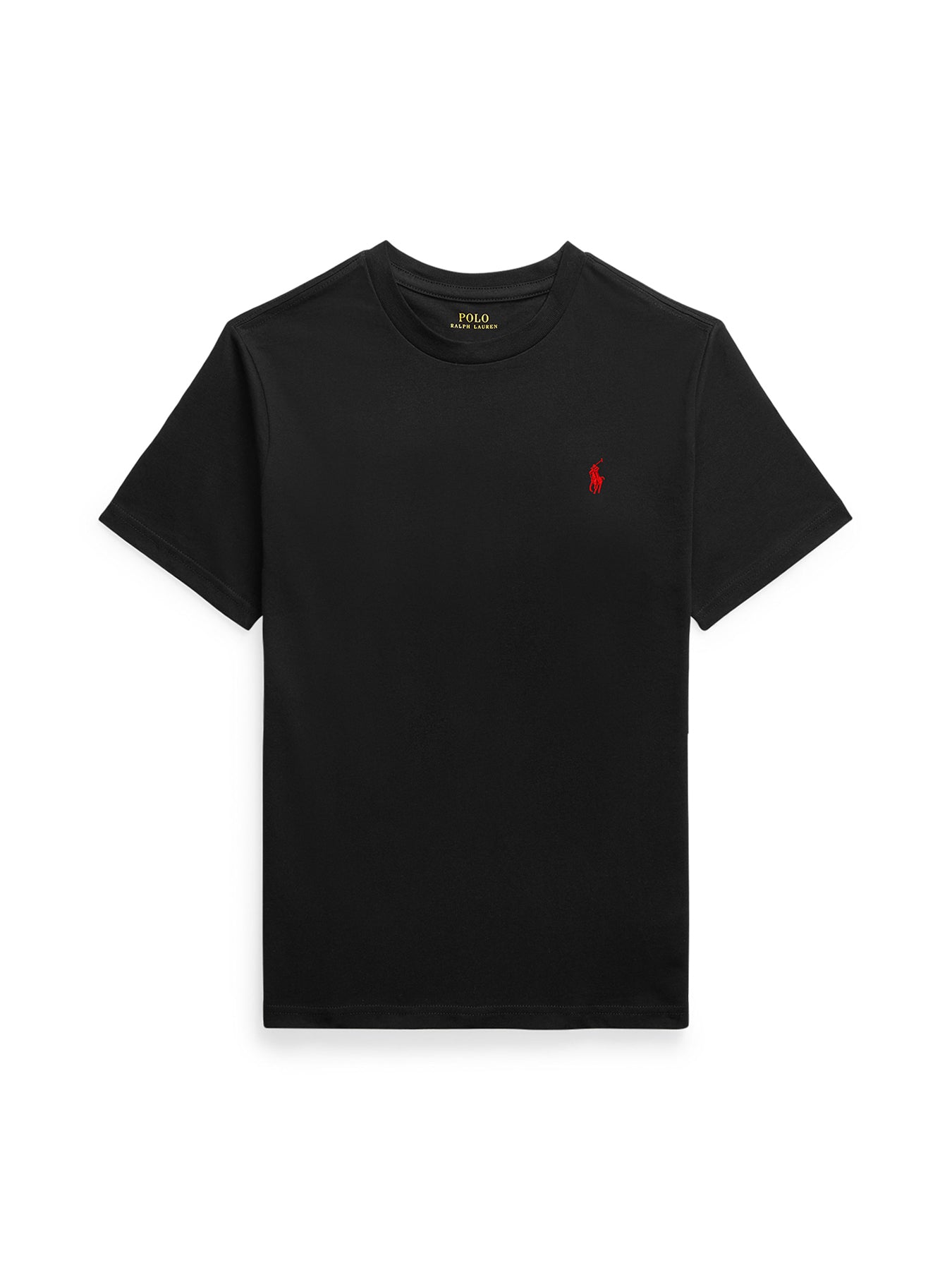 Kids' Cotton Jersey Crew Neck T-Shirt Black