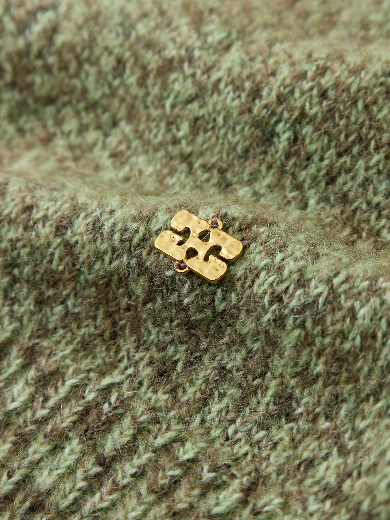 Brushed Mohair Mix Deep V-neck Jumper