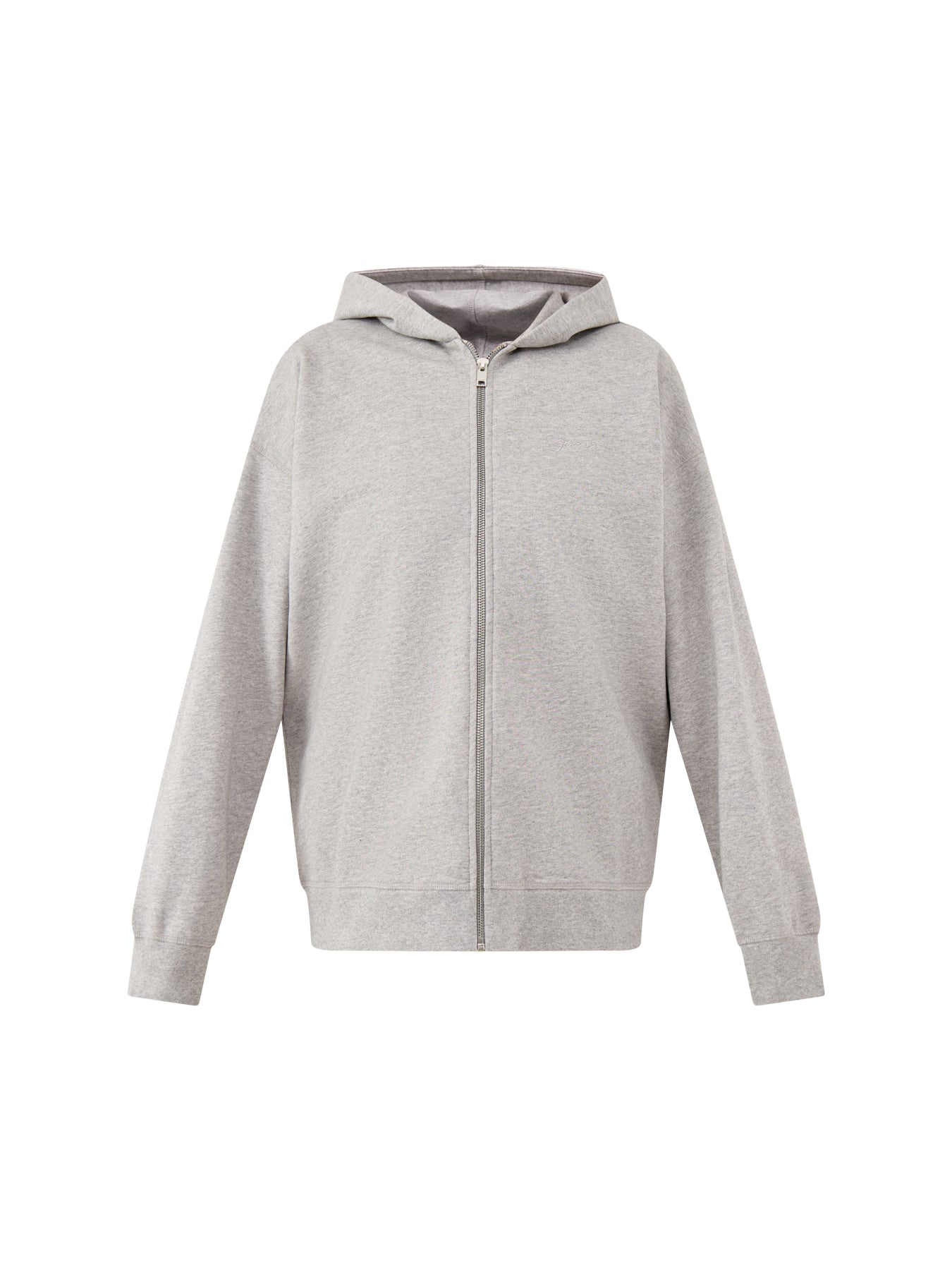 Isoli Teddy Oversized Zip Hoodie Paloma Melange Paloma Melange
