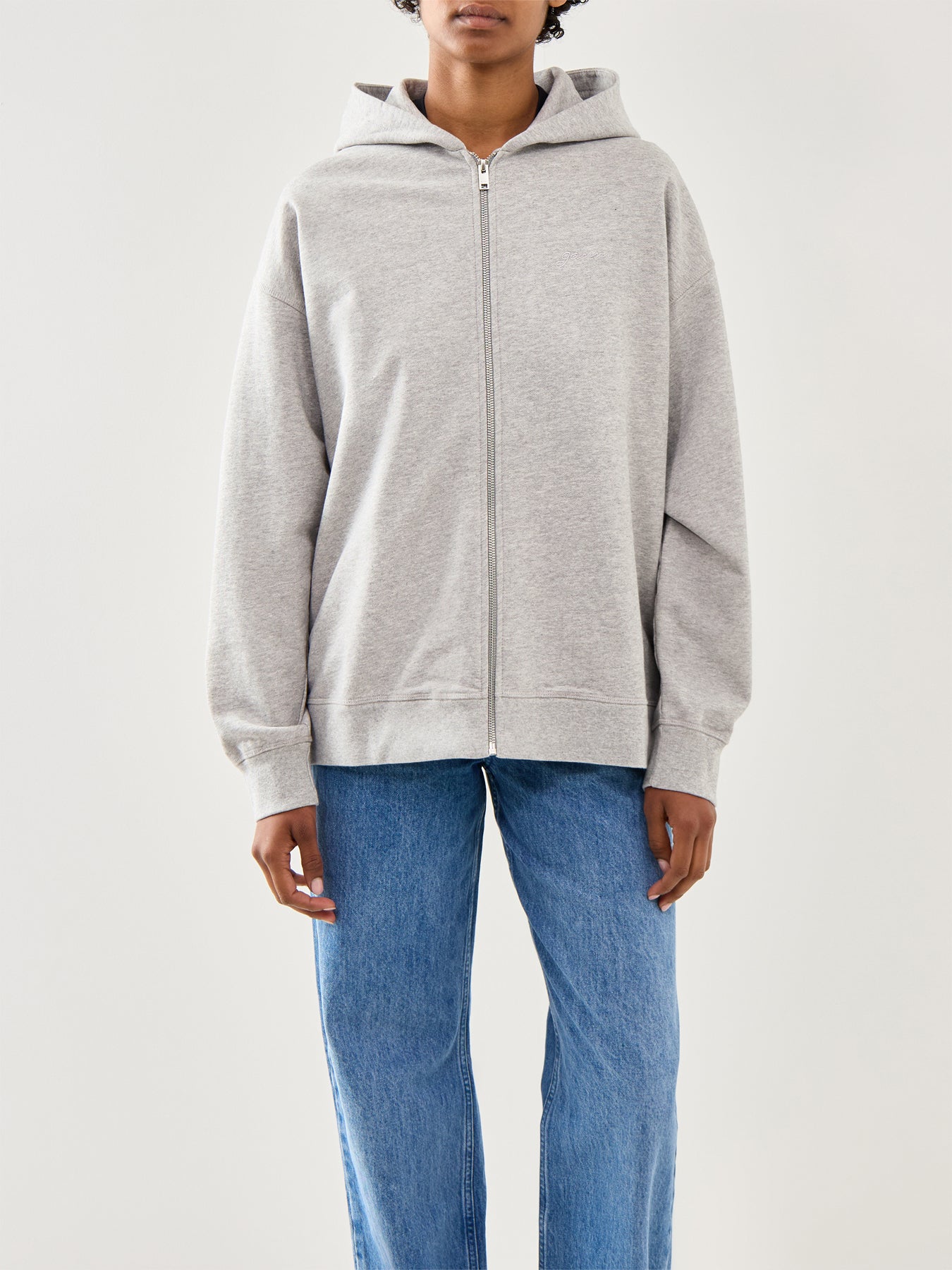 Isoli Teddy Oversized Zip Hoodie Paloma Melange Paloma Melange