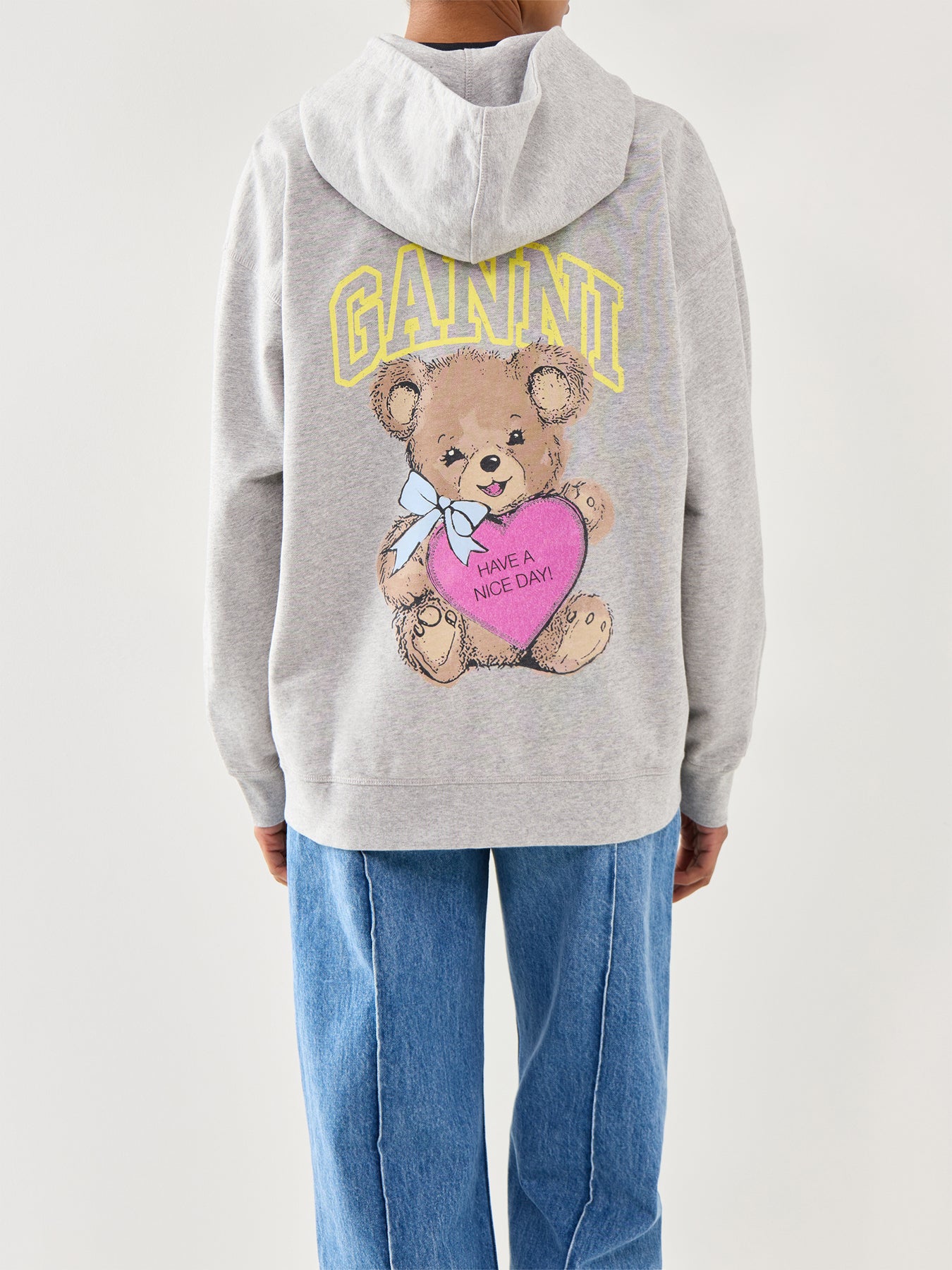 Isoli Teddy Oversized Zip Hoodie Paloma Melange Paloma Melange