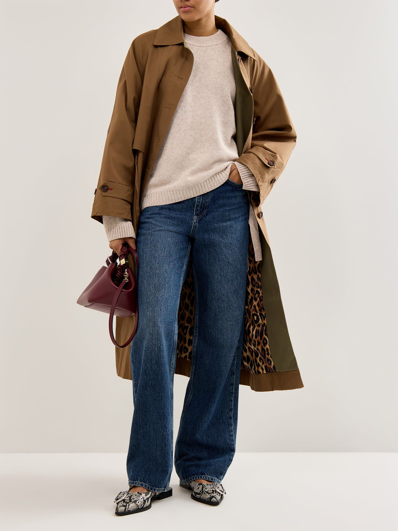 Future Wool Oversized Jumper Sand