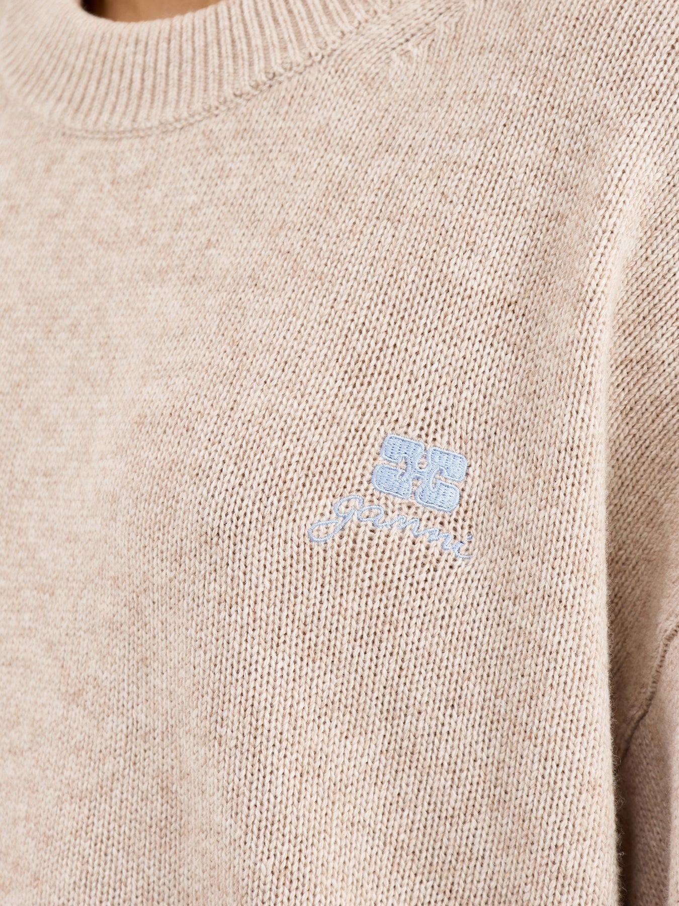 Future Wool Oversized Jumper Sand