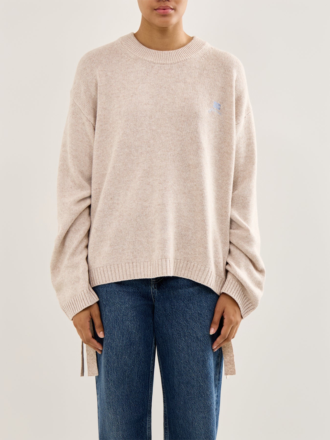 Future Wool Oversized Jumper Sand