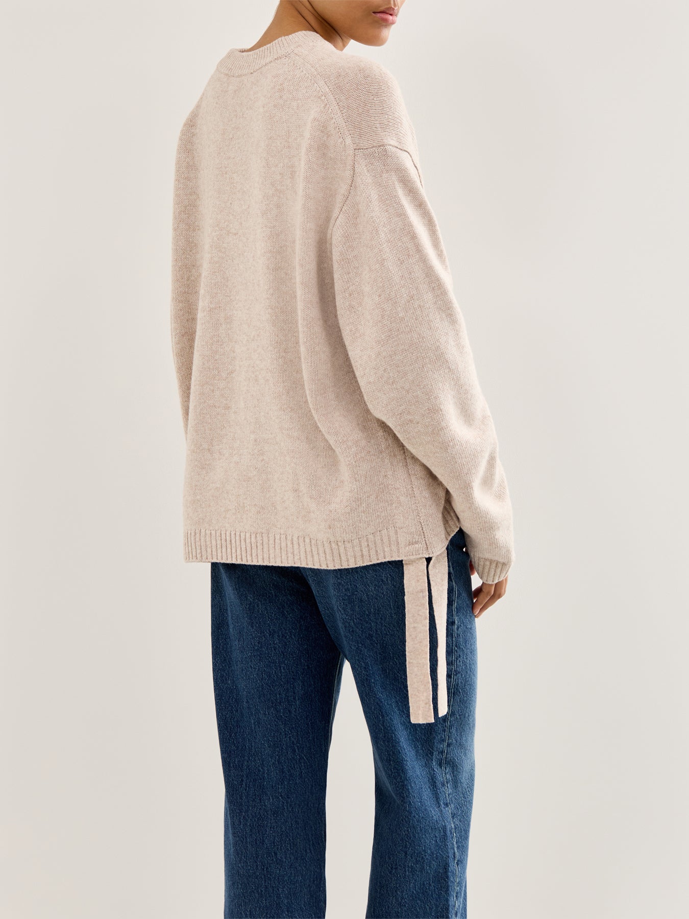 Future Wool Oversized Jumper Sand