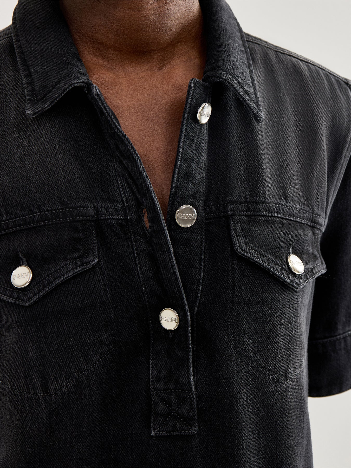 Denim Mini Dress Blue