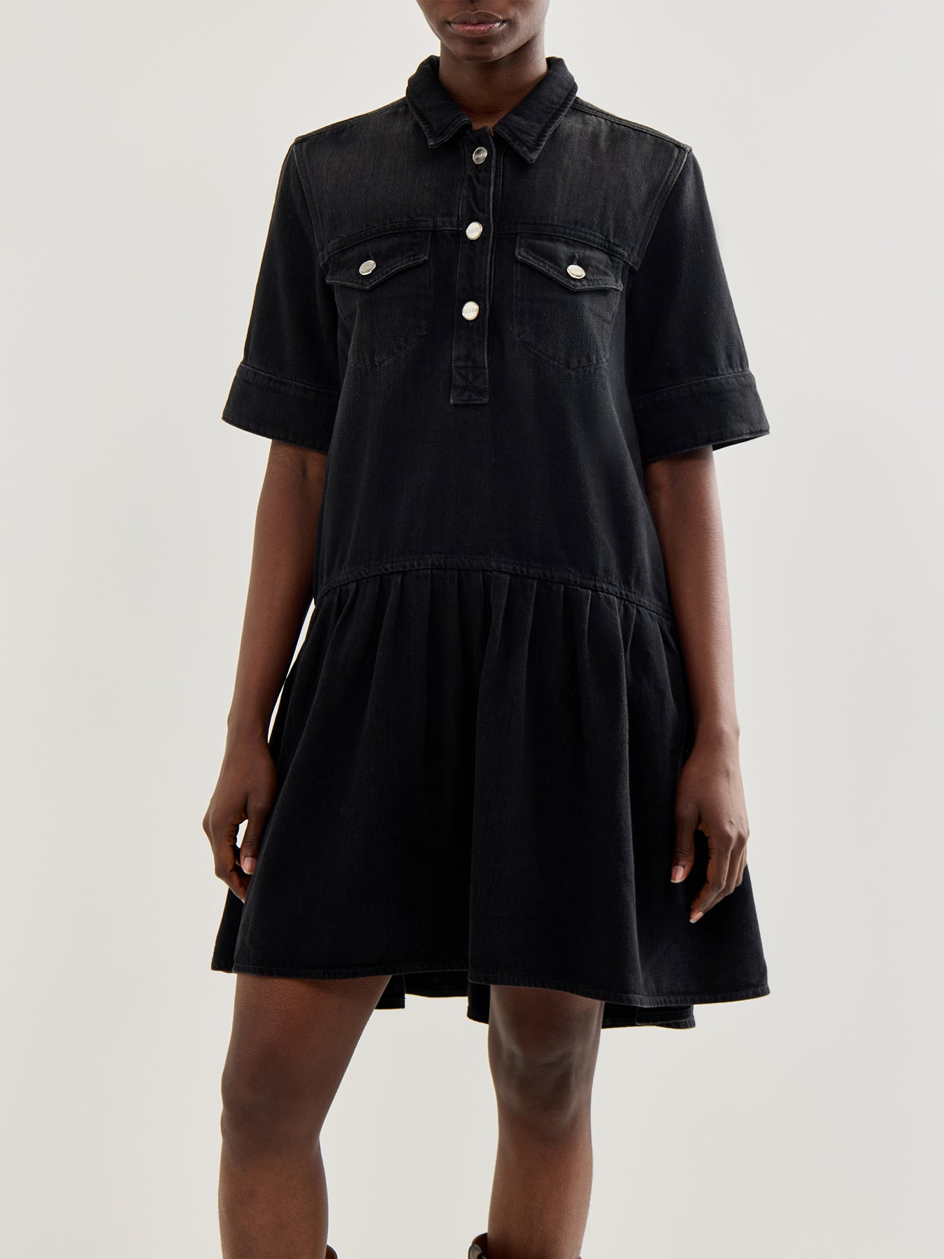 Denim Mini Dress Blue