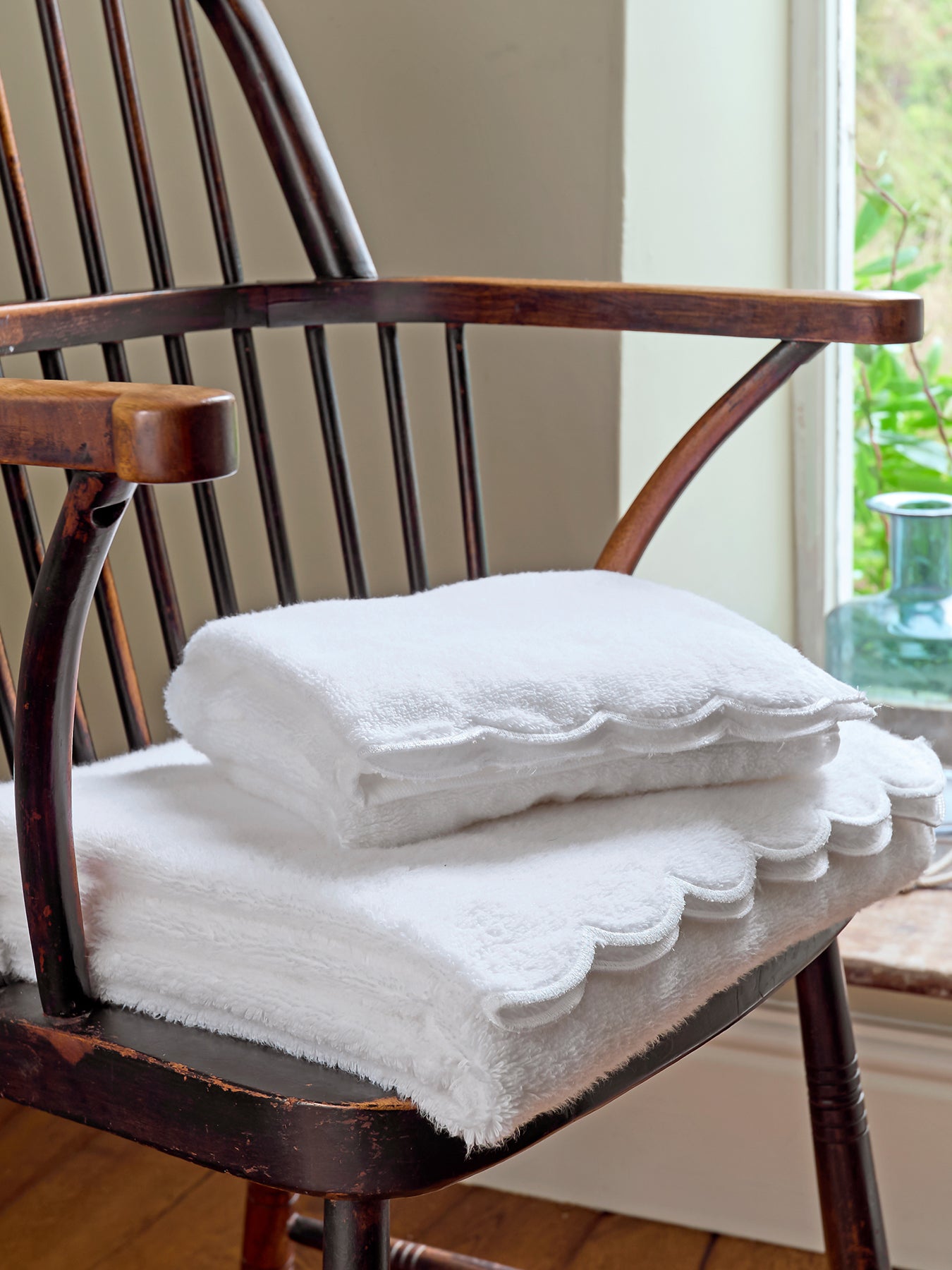 Scallop Edge Cotton Towel