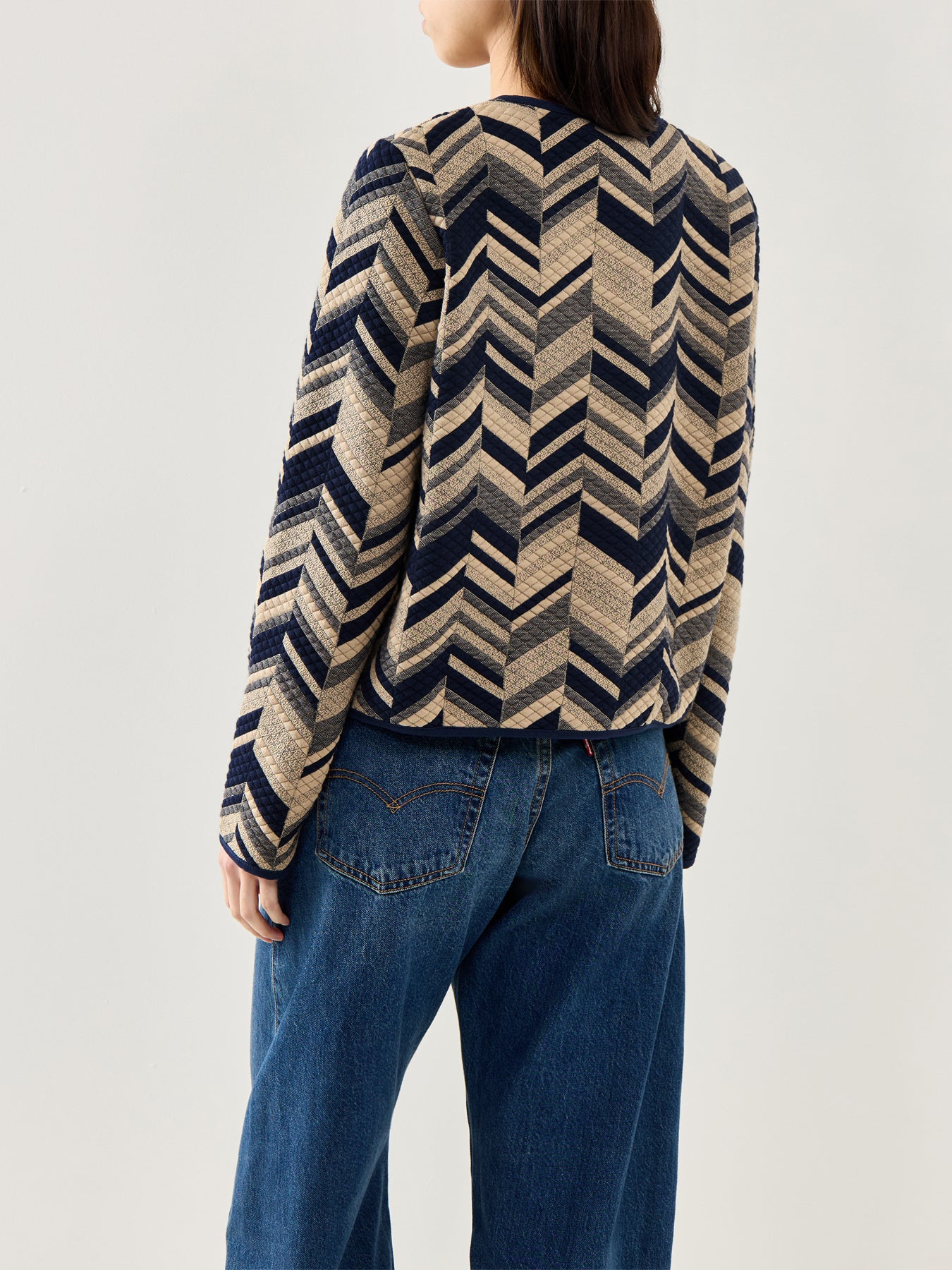 MaJuanta Jacquard Long Sleeve Jacket