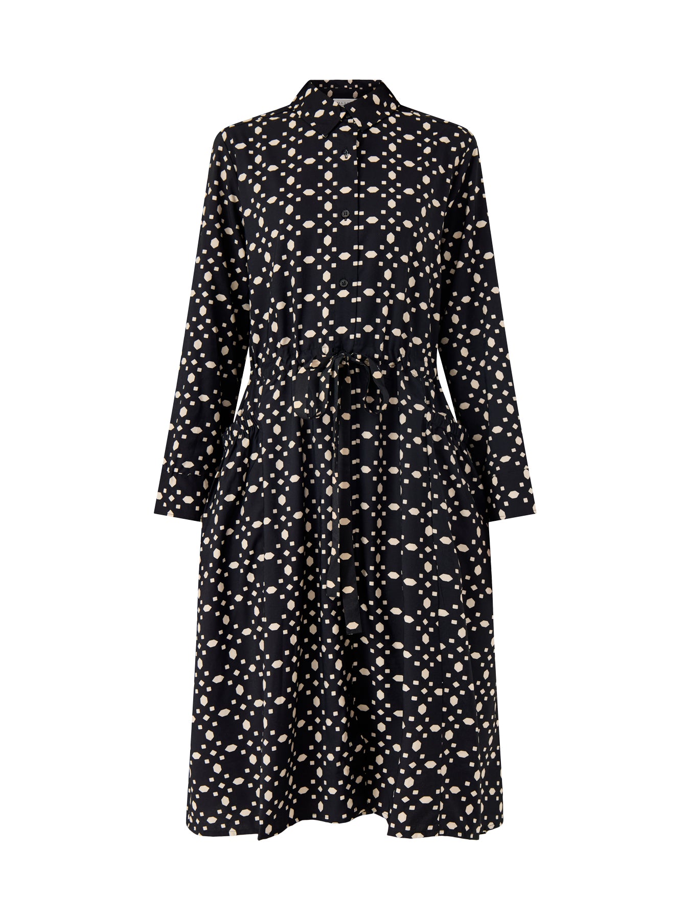 MaNovany Printed Long Sleeve Dress