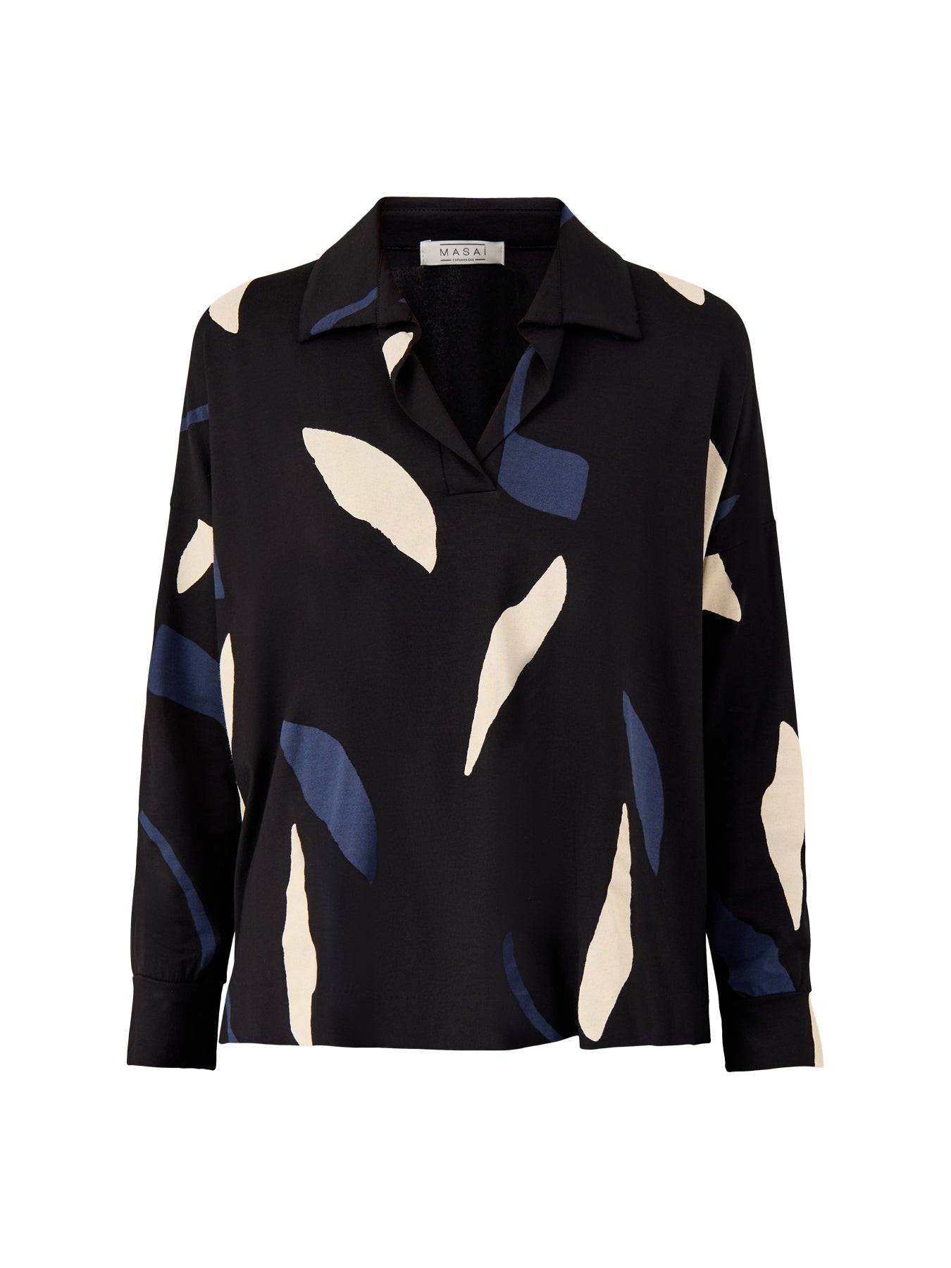 Drika Printed Top Navy Blazer