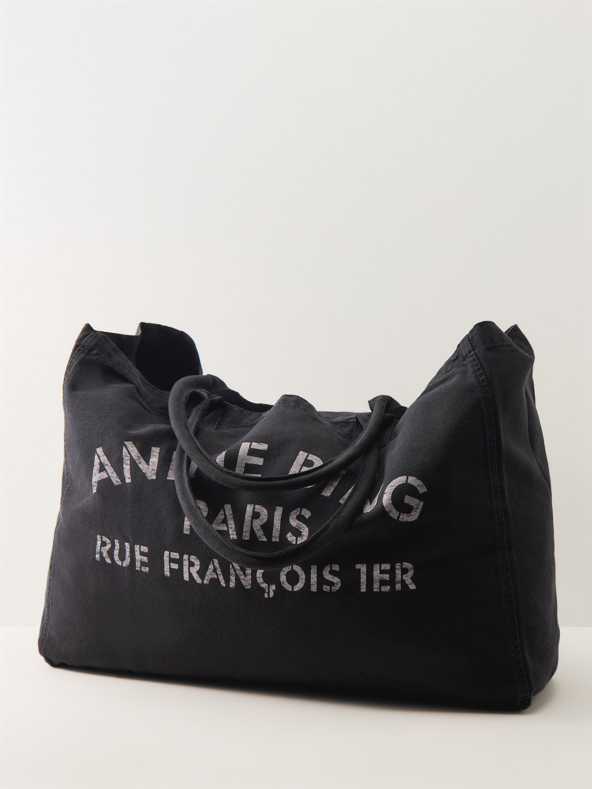 Leo Canvas Tote Bag Black