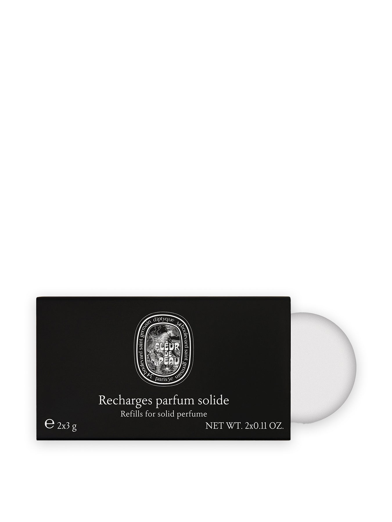 Fleur de Peau Solid Perfume Refills 2 x 3g for Soft Musky Scent