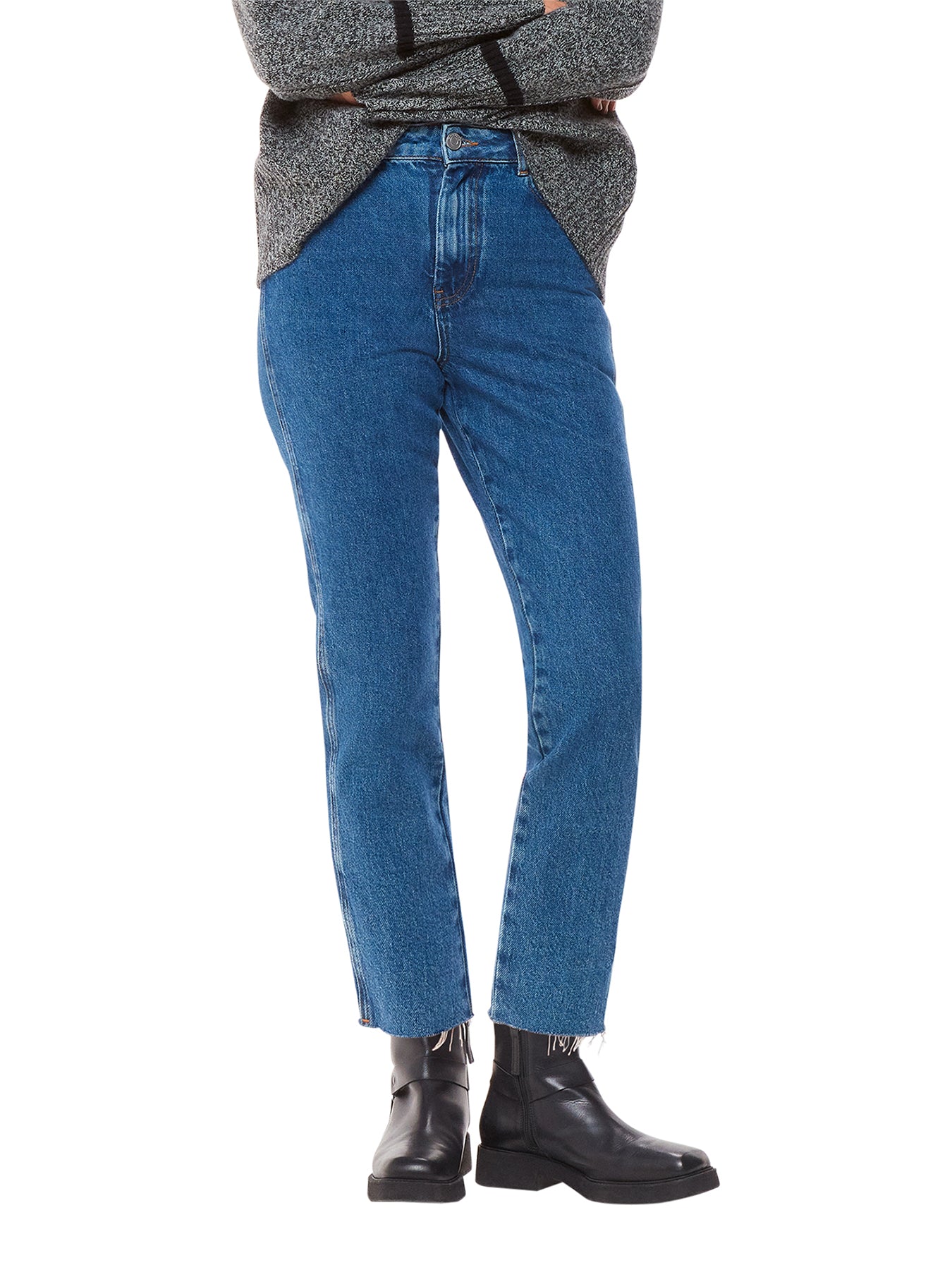 Denim Authentic Slim Frayed Jean