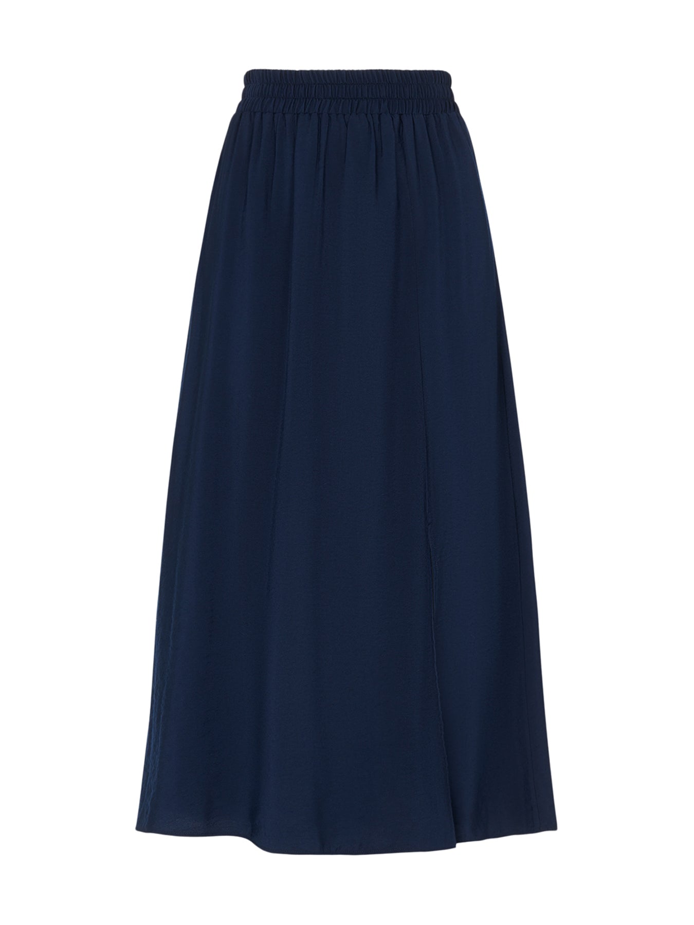 Navy Eva Elasticated Waist Skirt