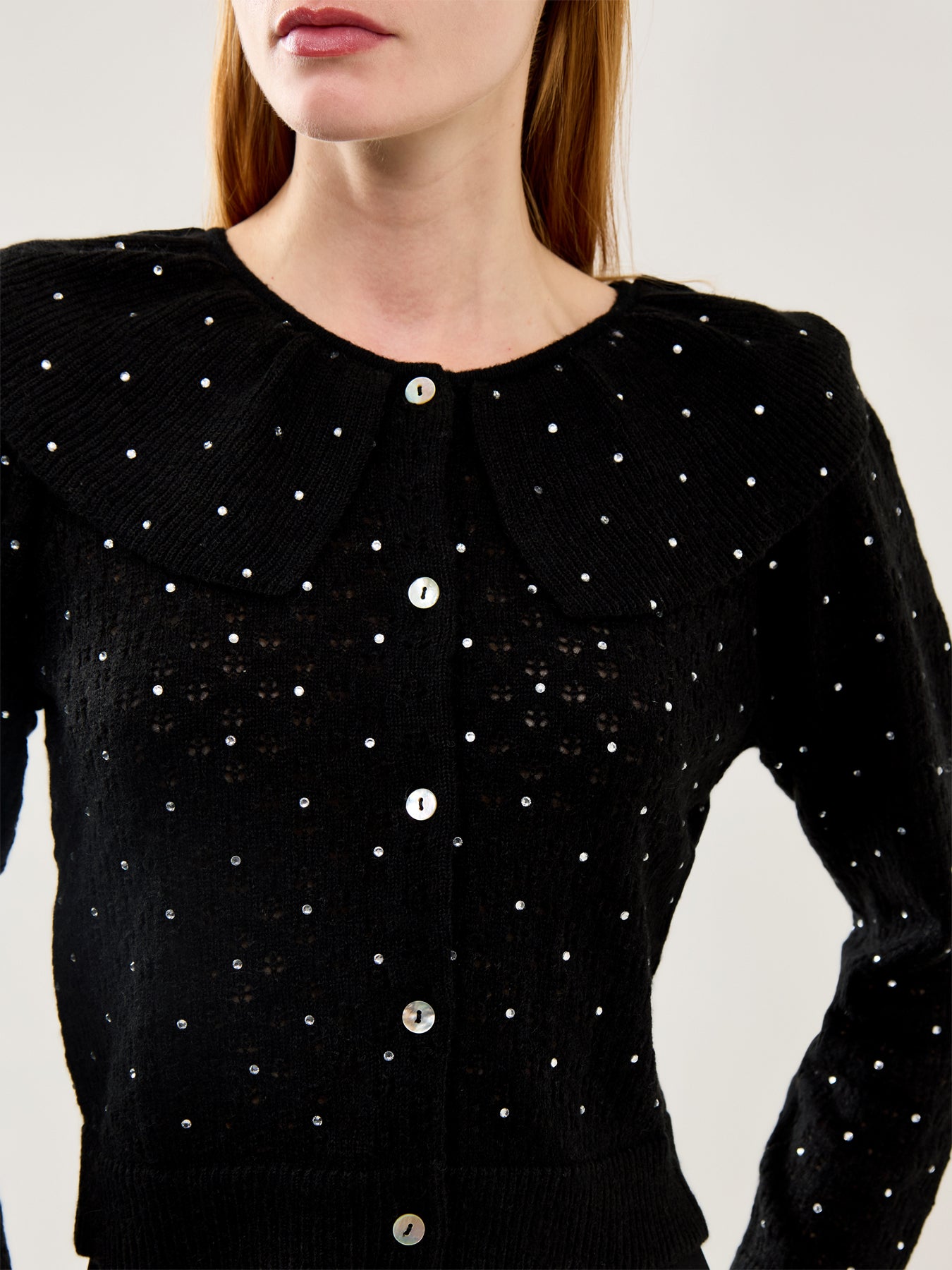 Jelena Cardigan Crystal Black