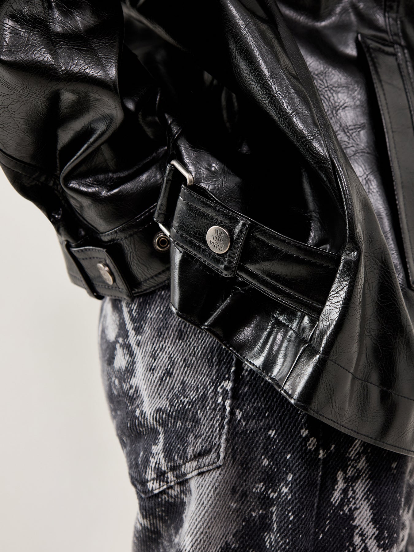 Sloane Vegan Leather Jacket Black