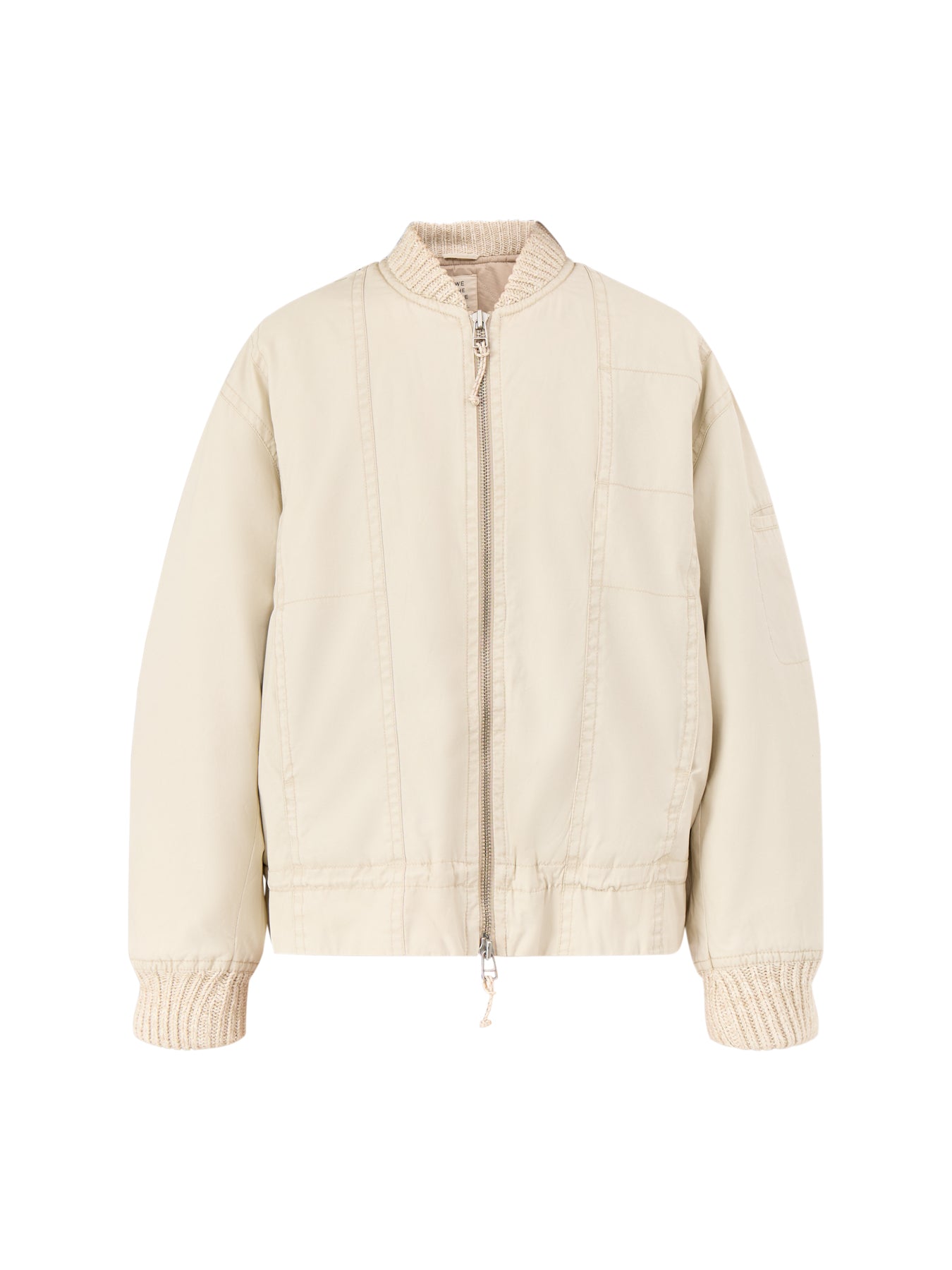 Jax Washed Bomber Jacket Almond