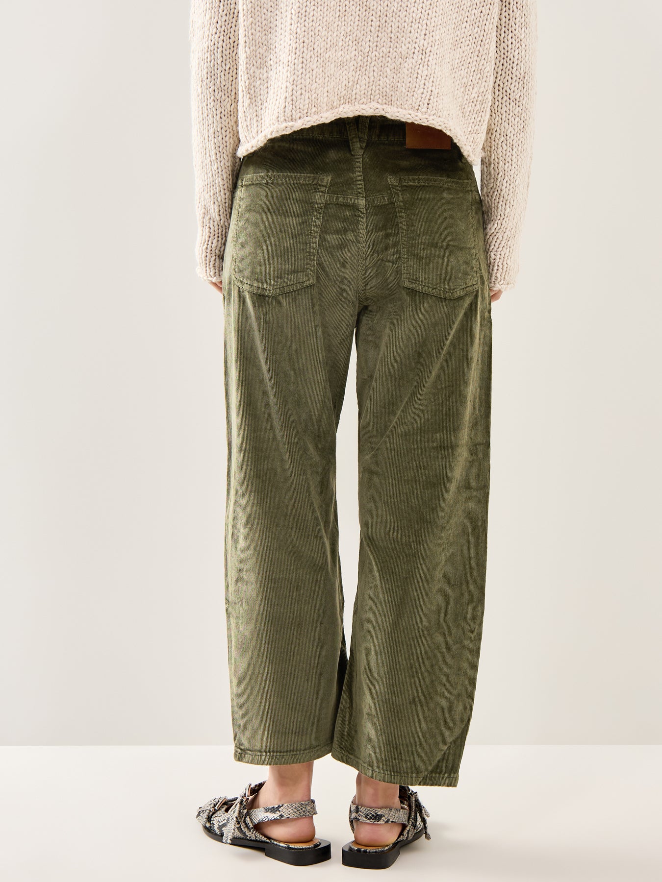 Deep Trance Cord Trousers Green