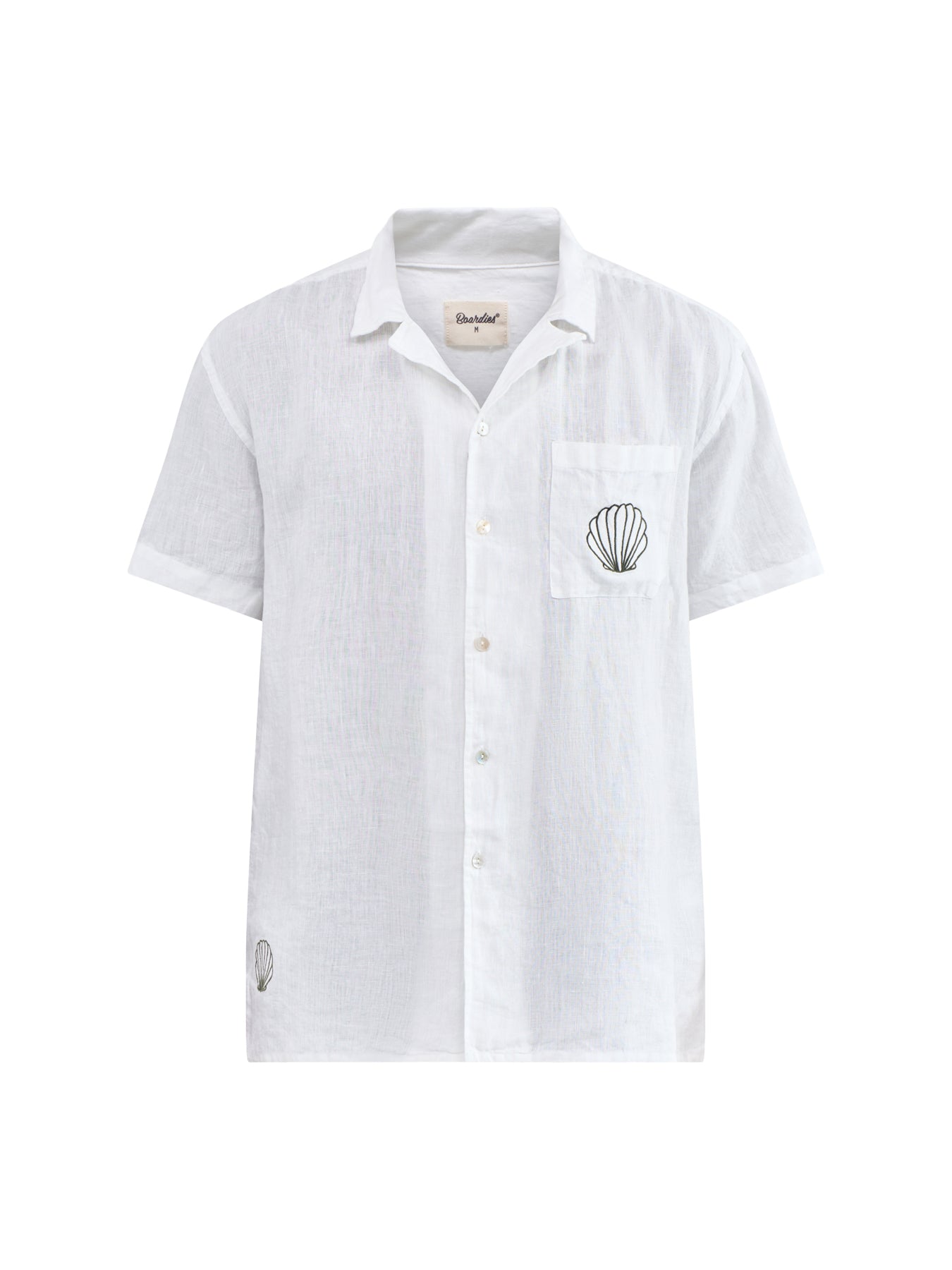Linen Short Sleeve Shirt White