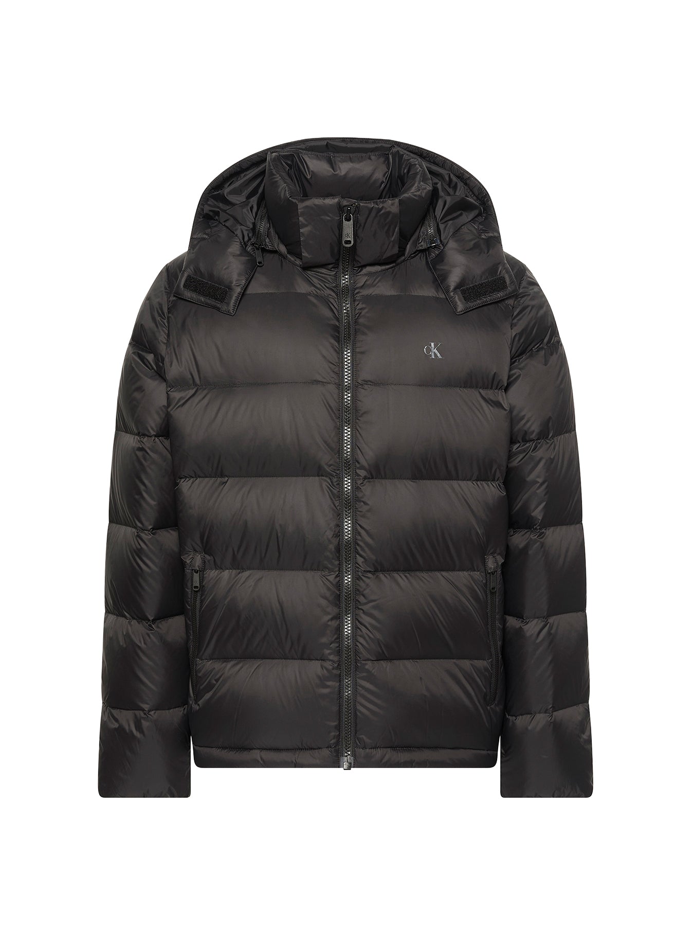Hooded Down Puffer Jacket Black