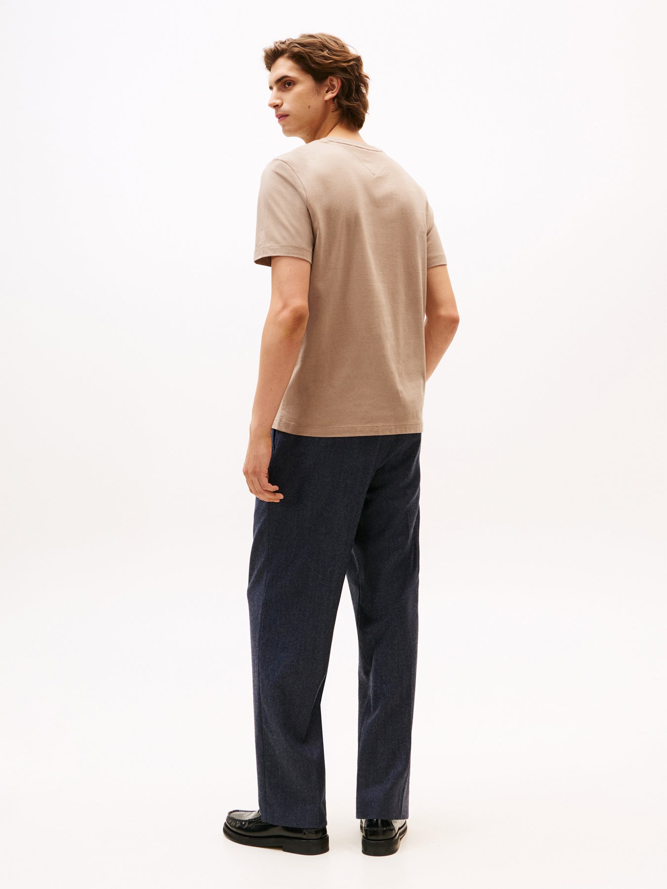 Flag Embroidery Crew Neck T-Shirt