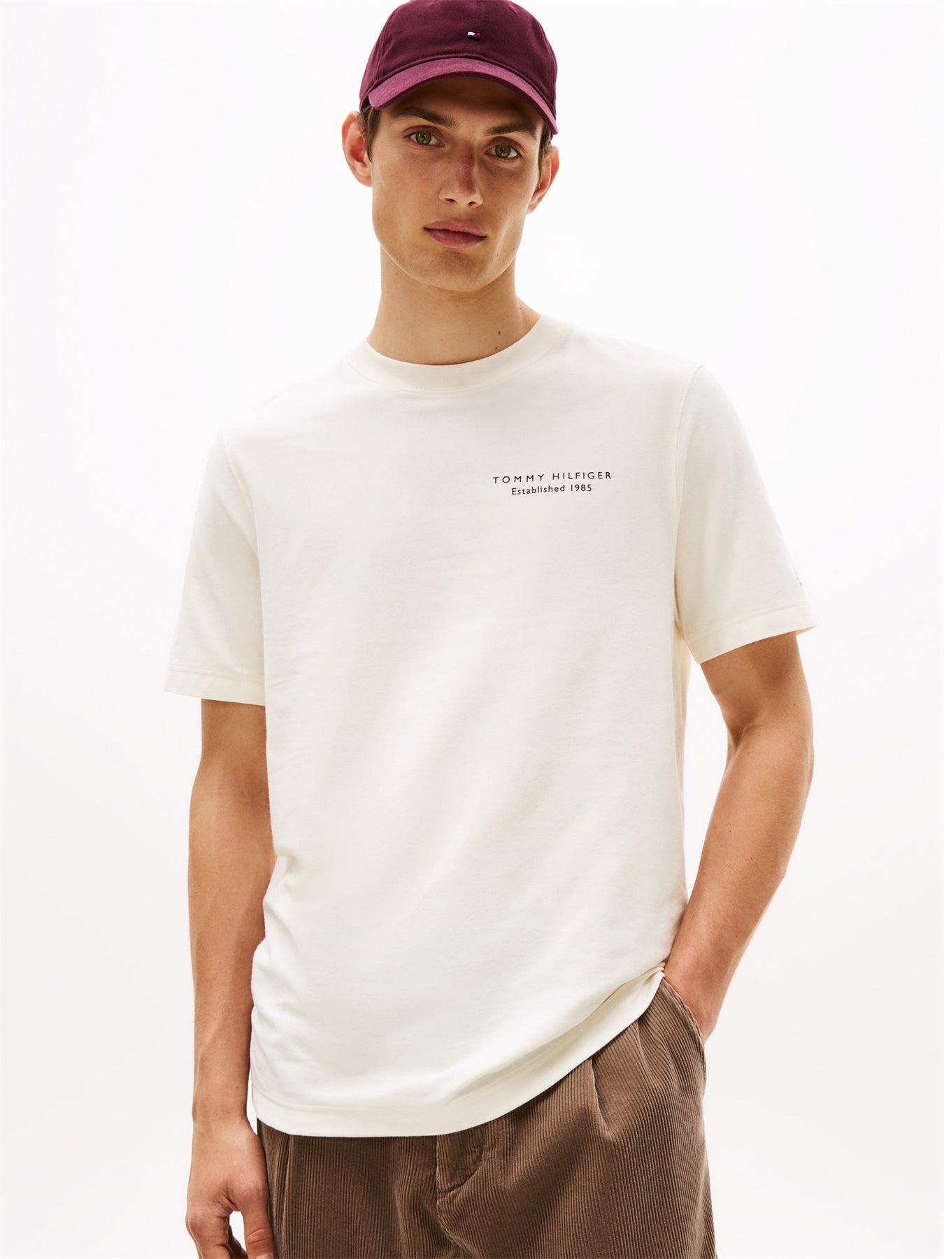 Back Print Jersey T-Shirt Ivory
