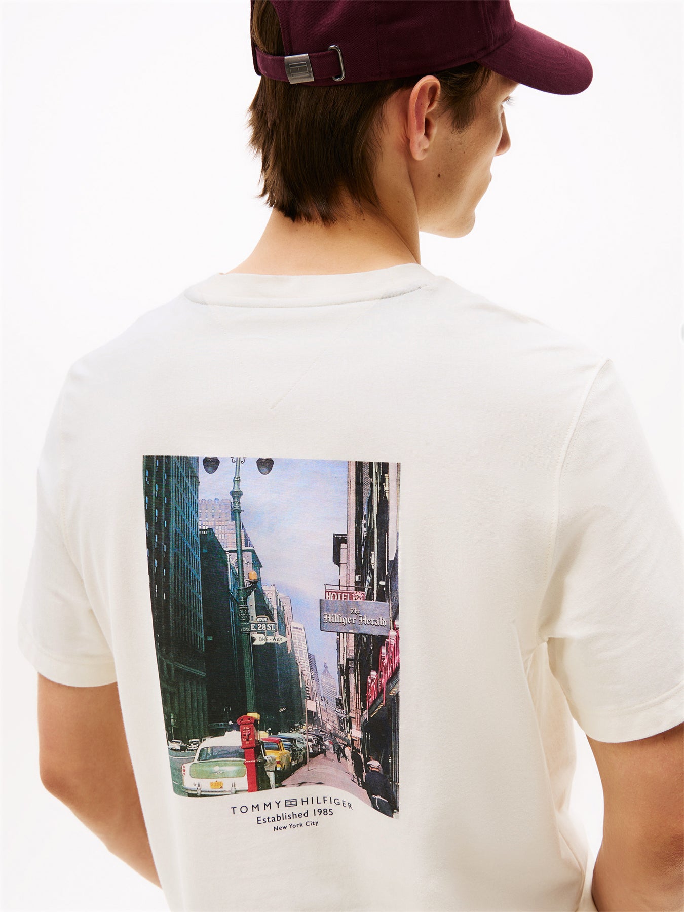 Back Print Jersey T-Shirt Ivory