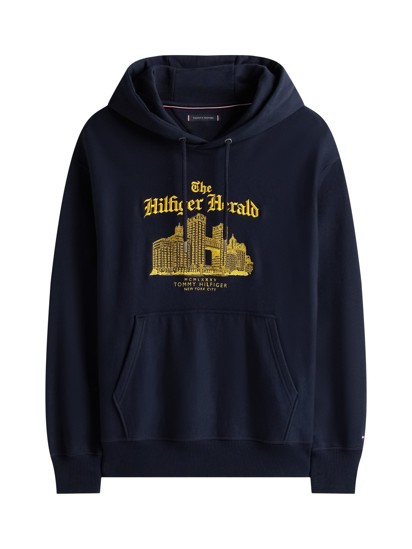 Logo Embroidery Relaxed Drawstring Hoody