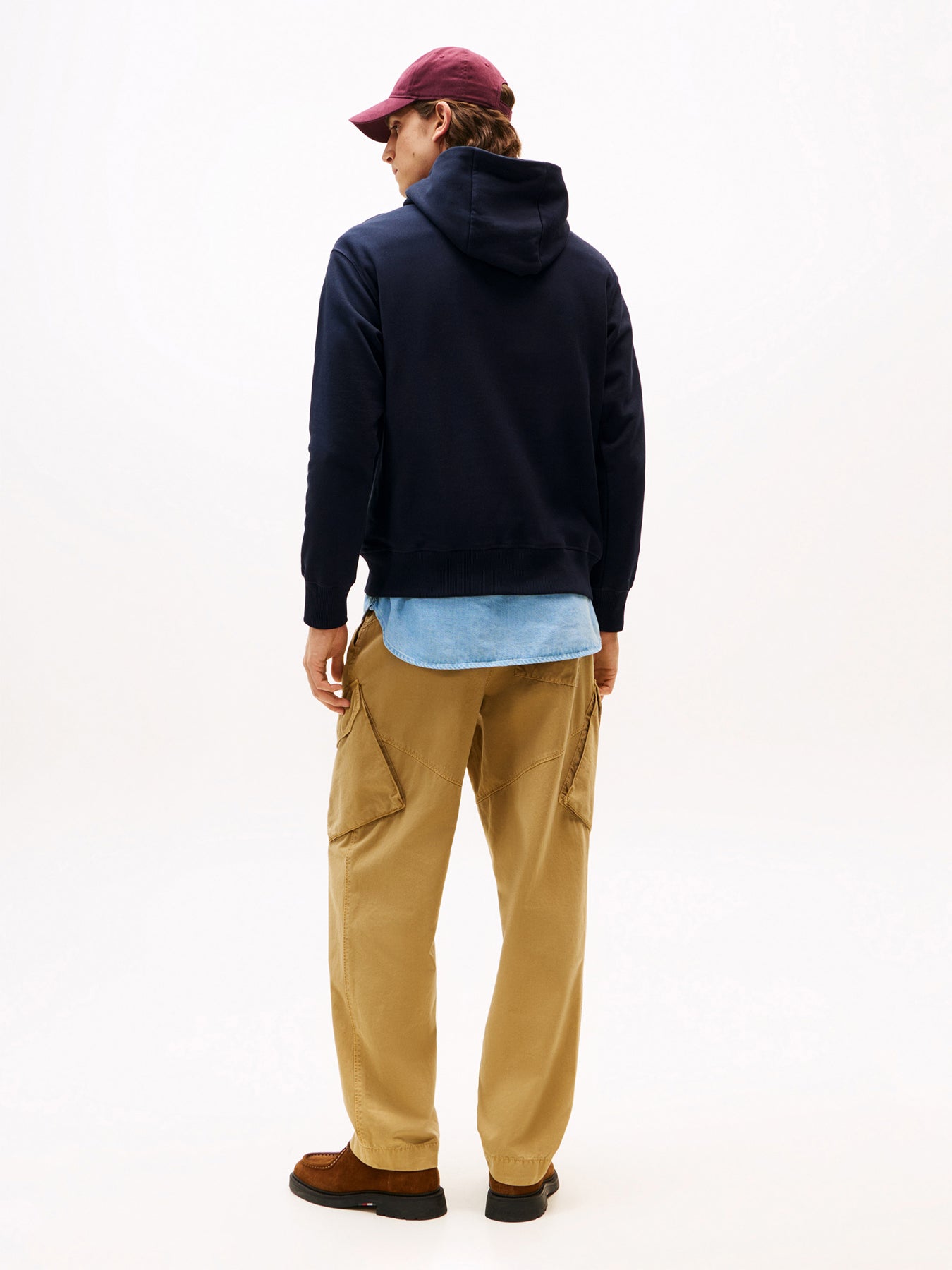 Logo Embroidery Relaxed Drawstring Hoody