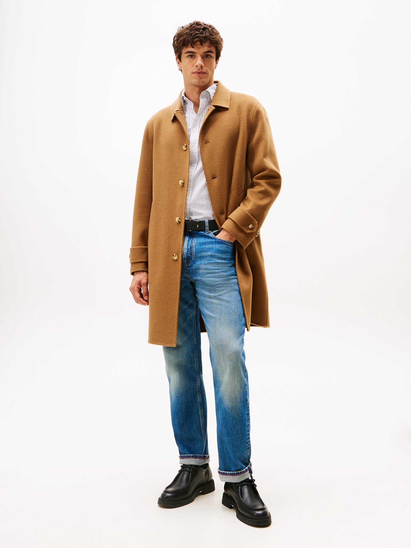 Relaxed Straight Leg Jeans Blue