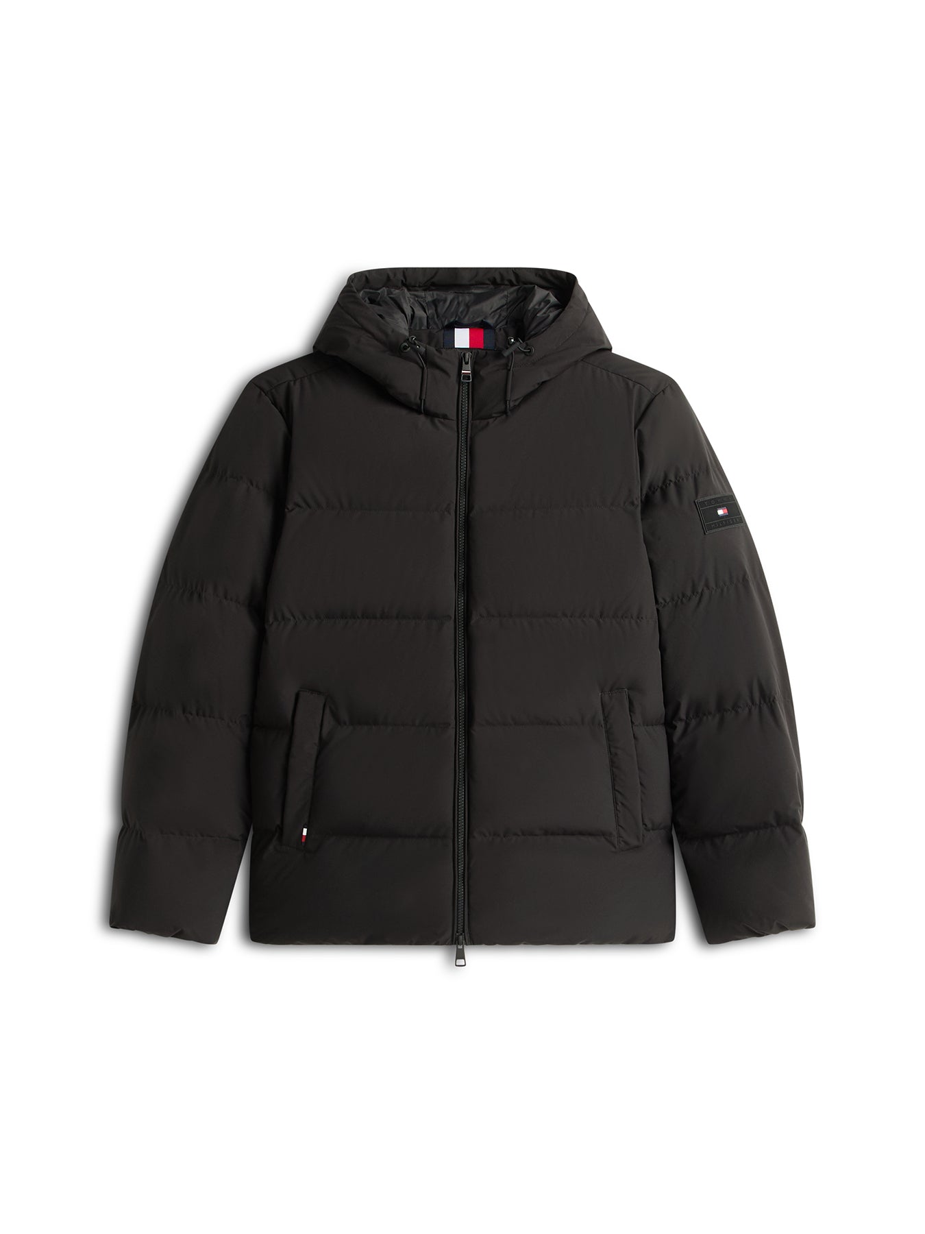 Down Hooded Puffer Jacket Black