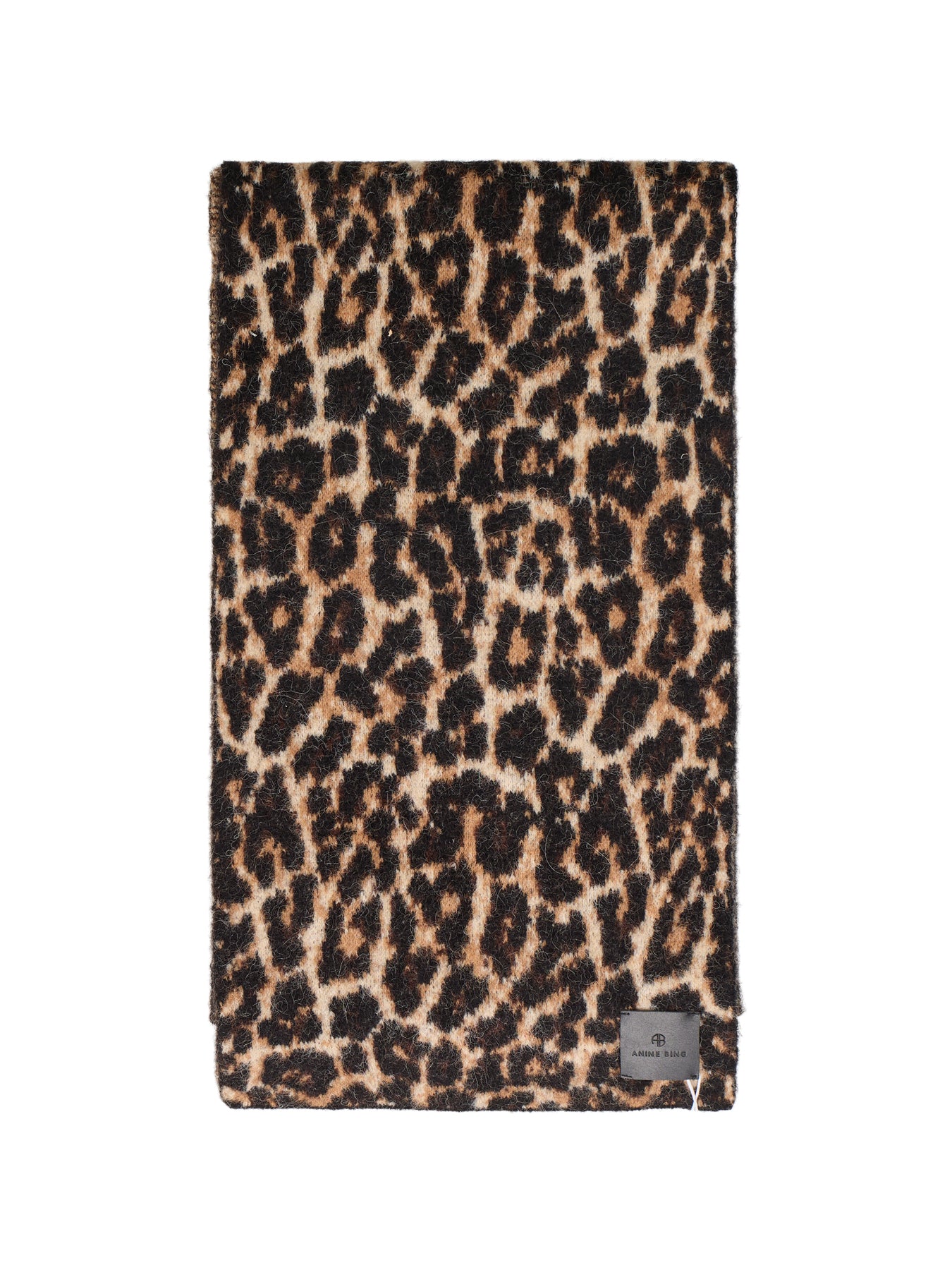 Hannah Scarf Black And Brown Leopard