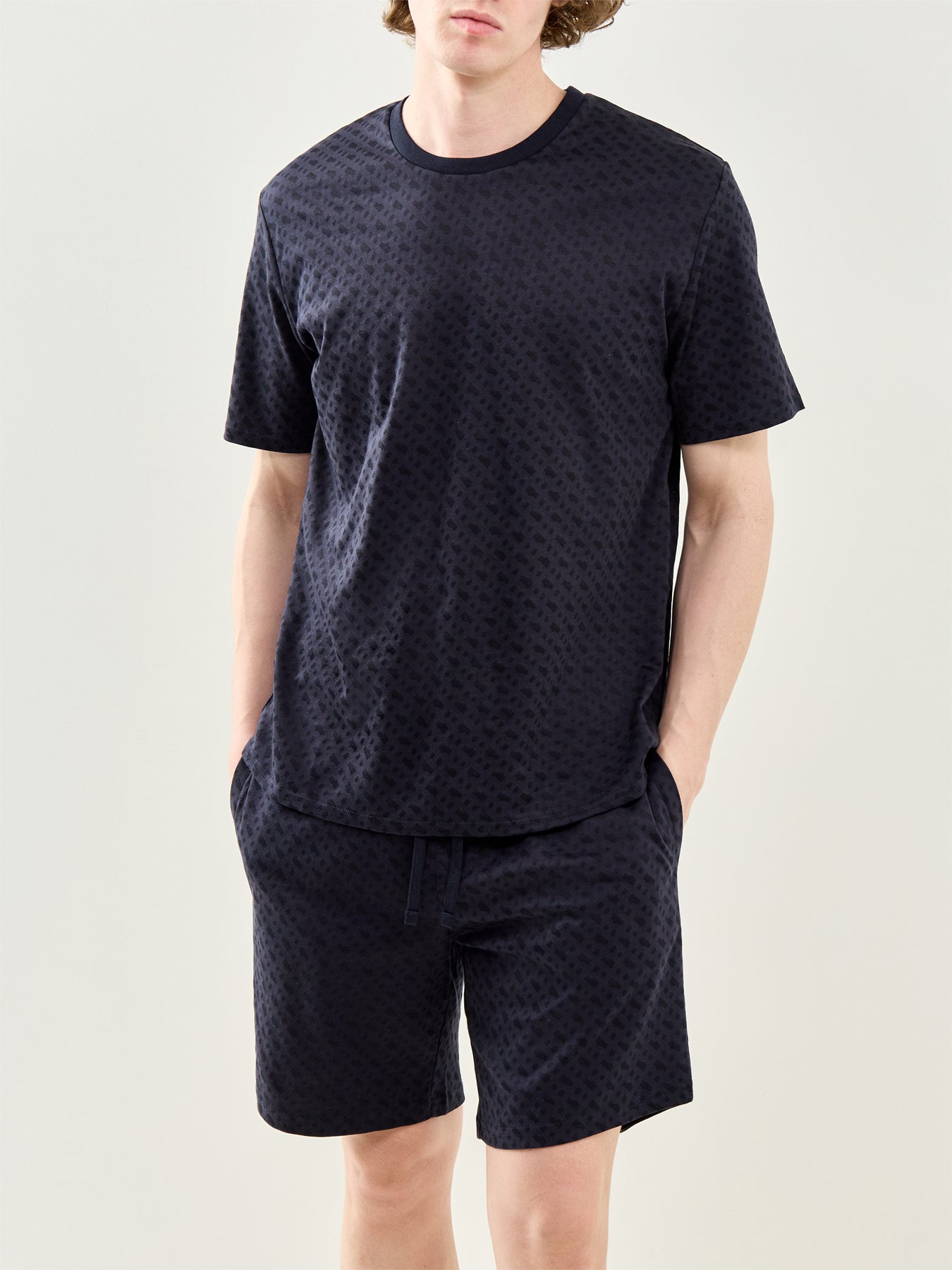 Relax Cotton Lounge Shorts Navy