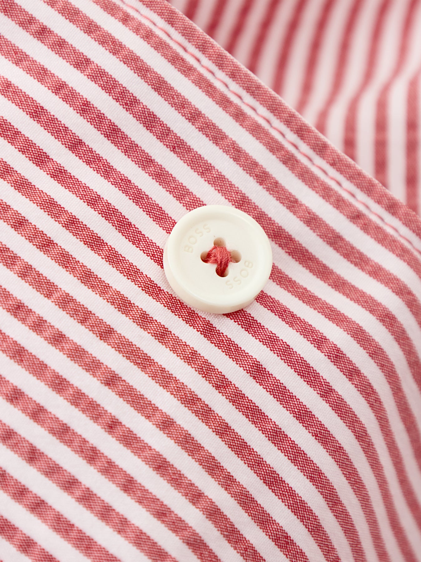 Seersucker Stripe Shirt Red