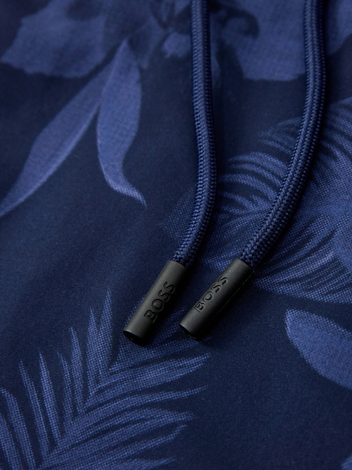Tonal Print Swim Shorts Navy