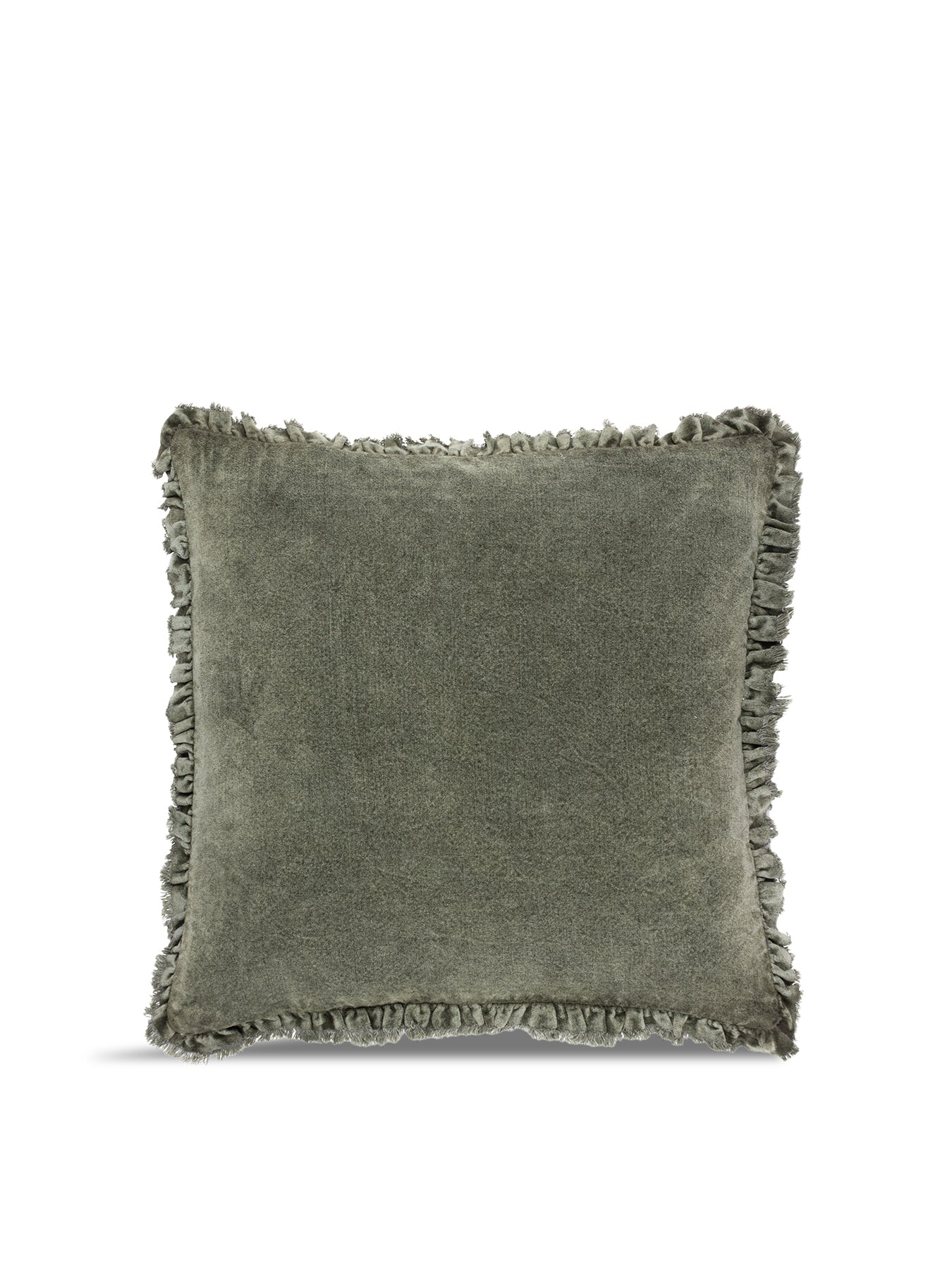 Bertie Feather Cushion Moss
