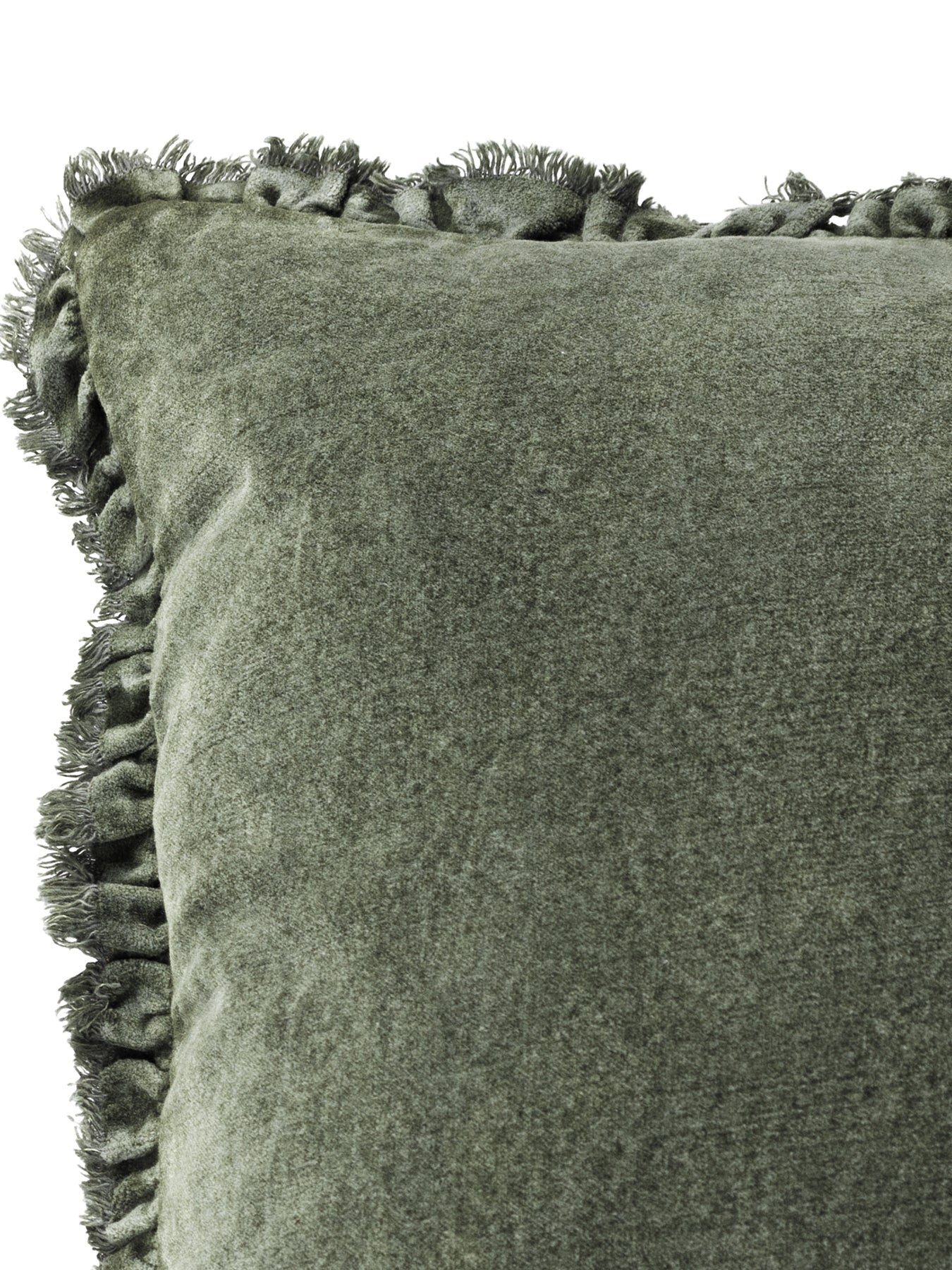 Bertie Feather Cushion Moss