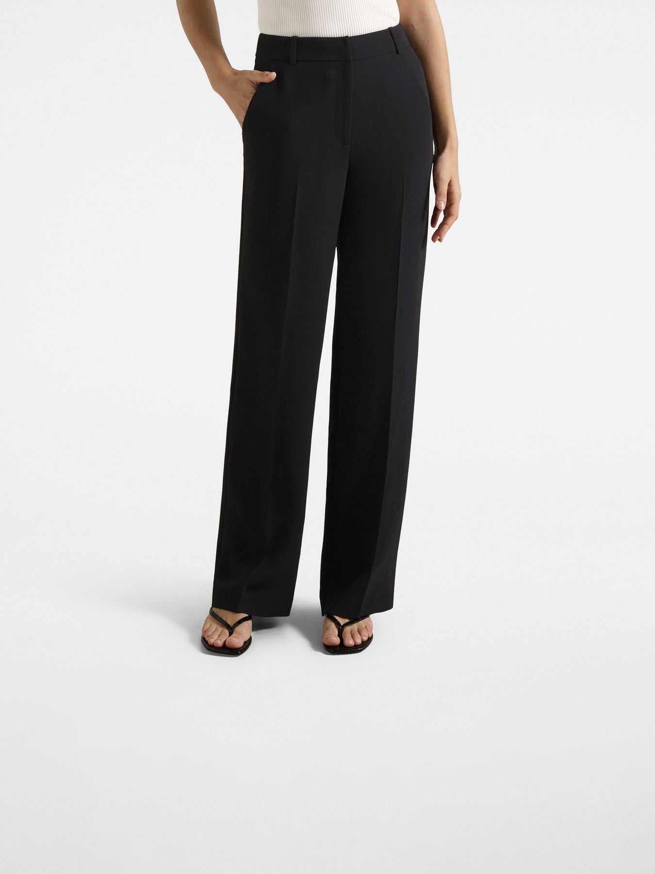Dahlia Straight Leg Pants Black