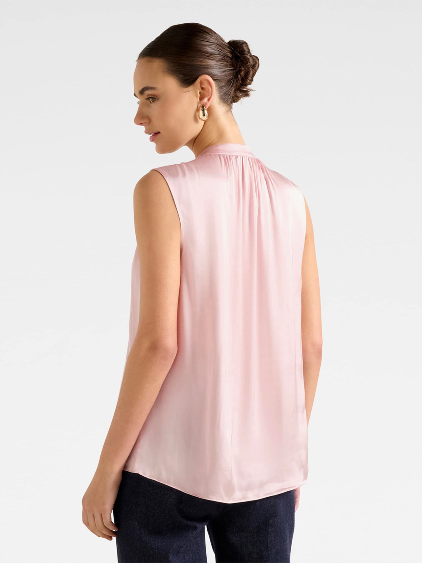 Kourtney Sleeveless Blouse Pink