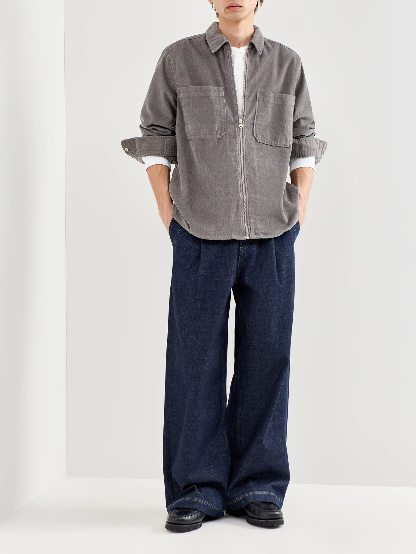 Alp Cord Shirt Jacket Green