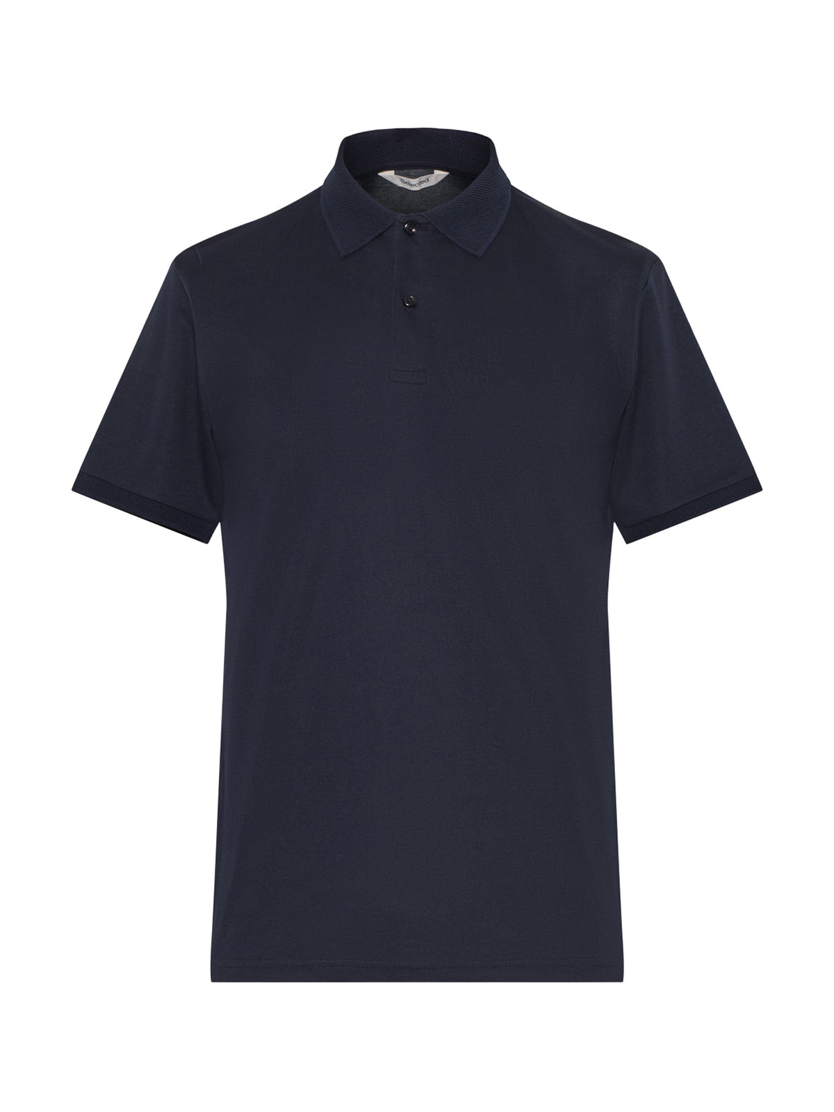 Slhfave Button Short Sleeve Polo Blue